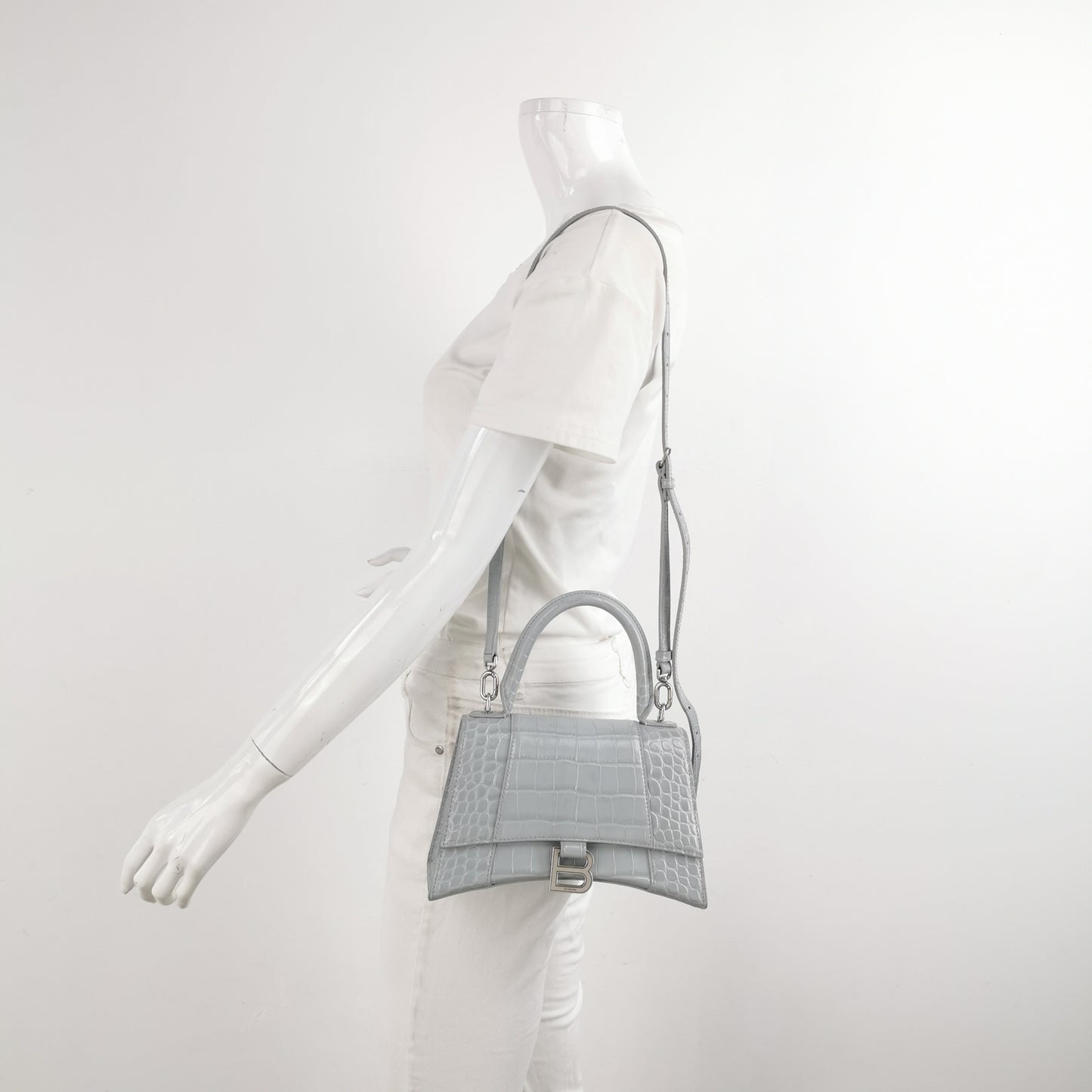 Balenciaga - Hourglass - Leather - Grey - (small)