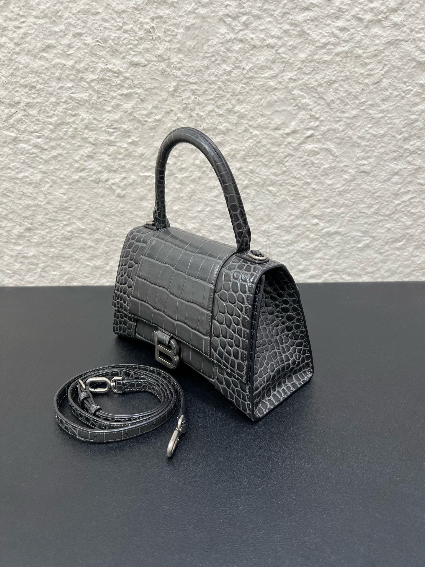 Balenciaga - Hourglass - Leather - Grey - (small)