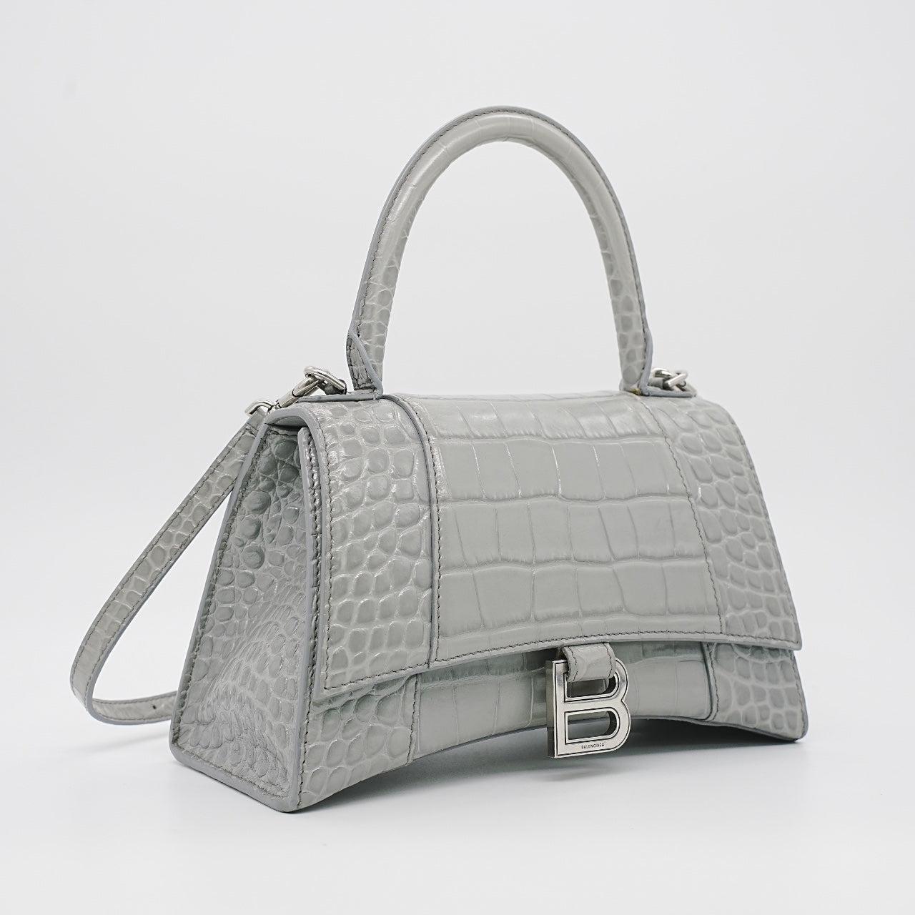 Balenciaga - Hourglass - Leather - Grey - (small)