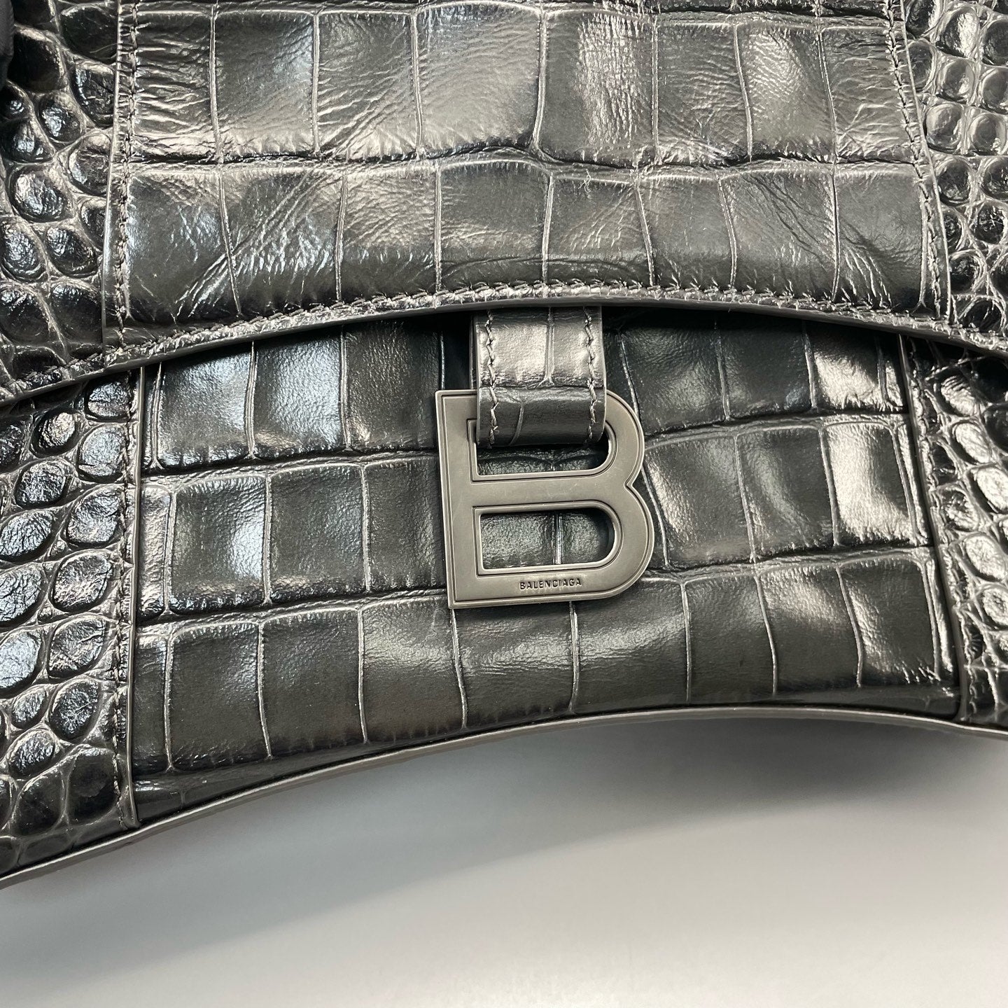 Balenciaga - Hourglass - Leather - Grey - (small)