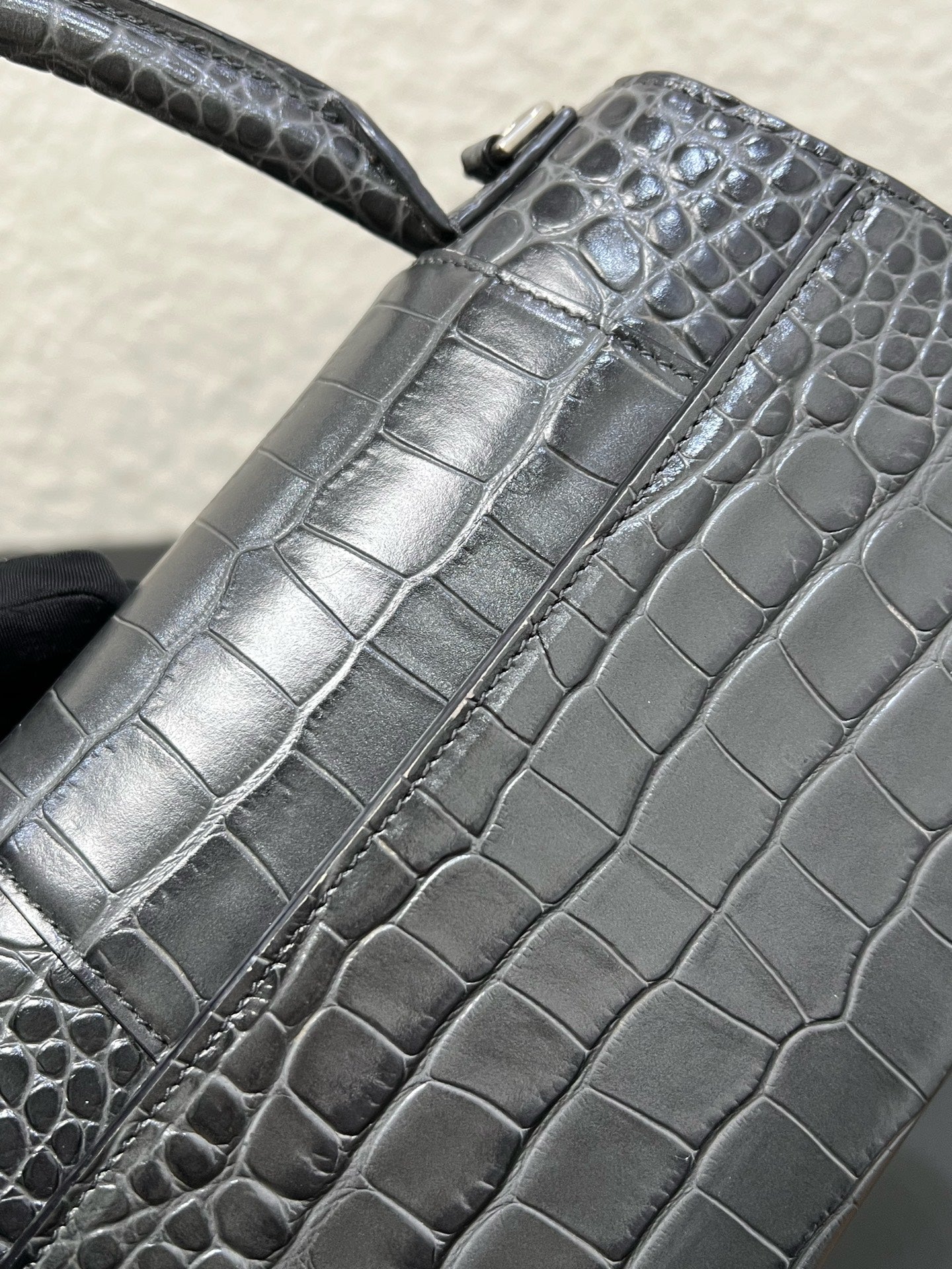 Balenciaga - Hourglass - Leather - Grey - (small)