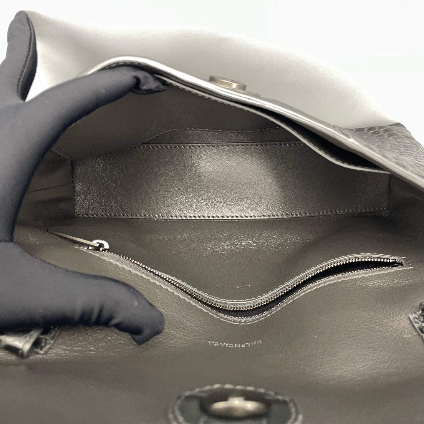 Balenciaga - Hourglass - Leather - Grey - (small)