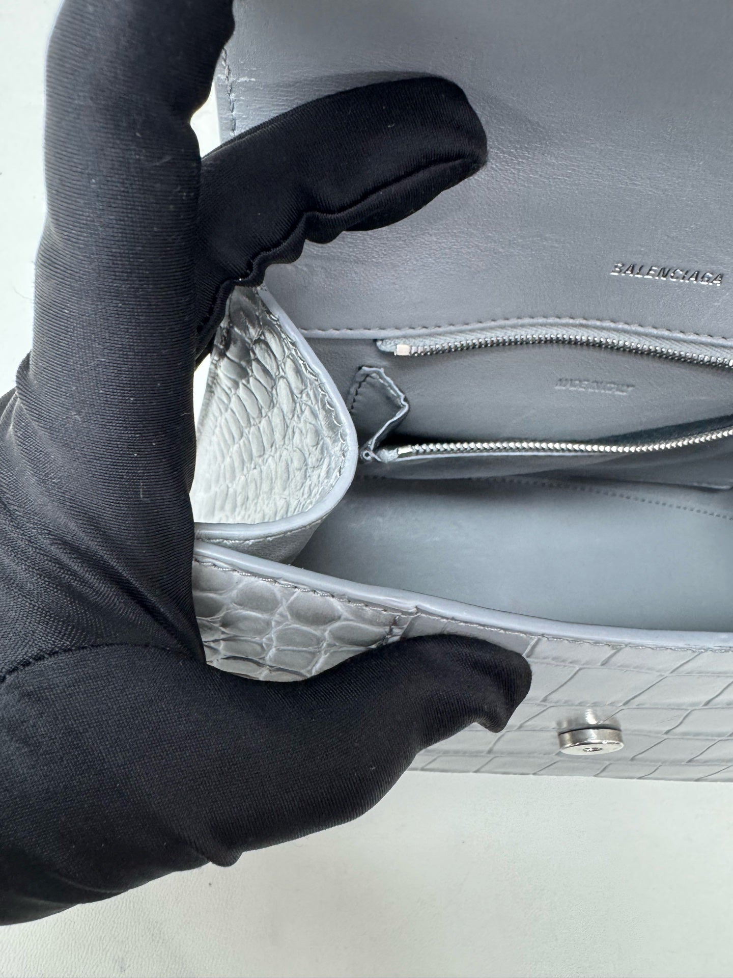 Balenciaga - Hourglass - Leather - Grey - (Small)