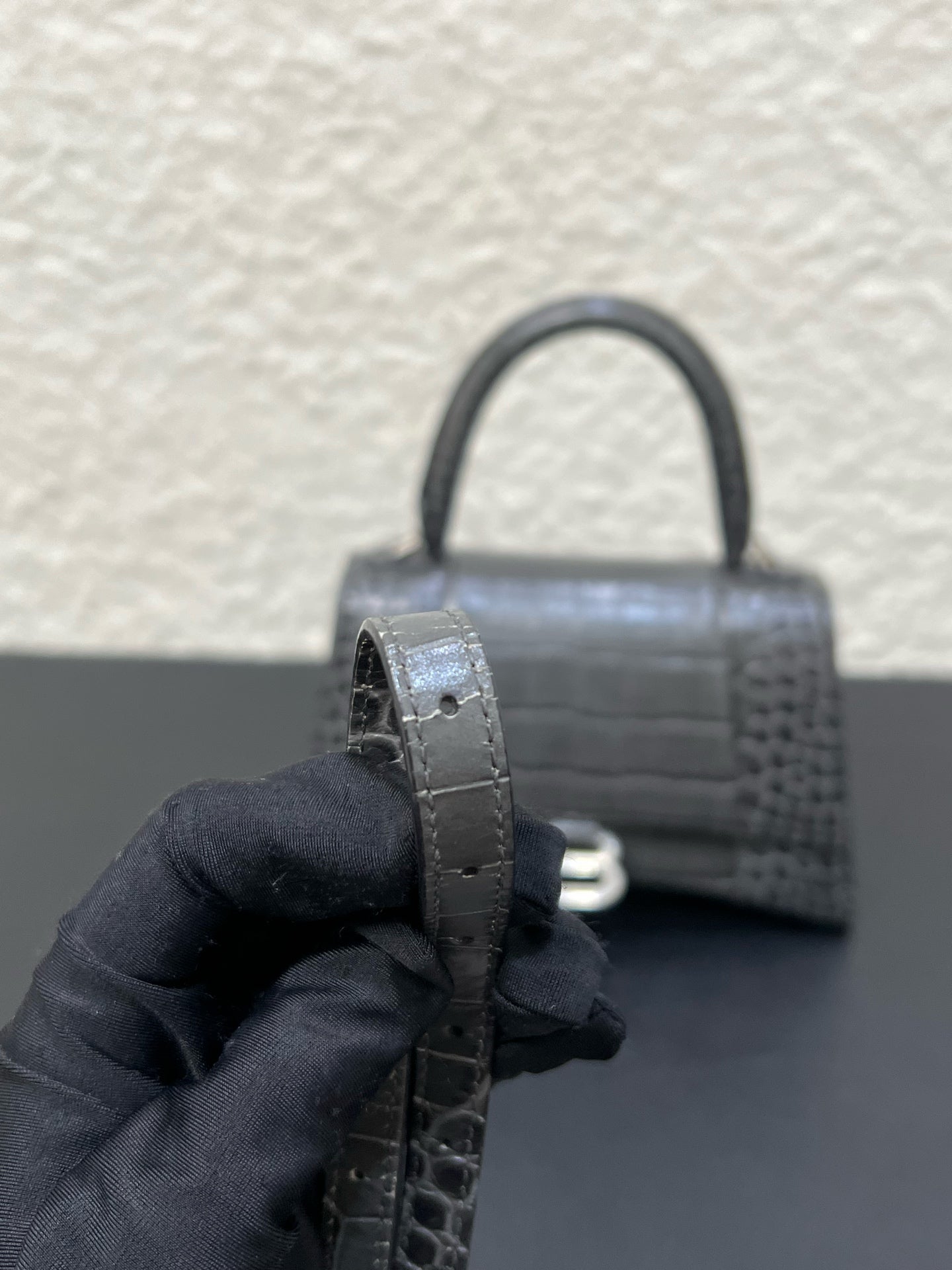 Balenciaga - Hourglass - Leather - Grey - (small)
