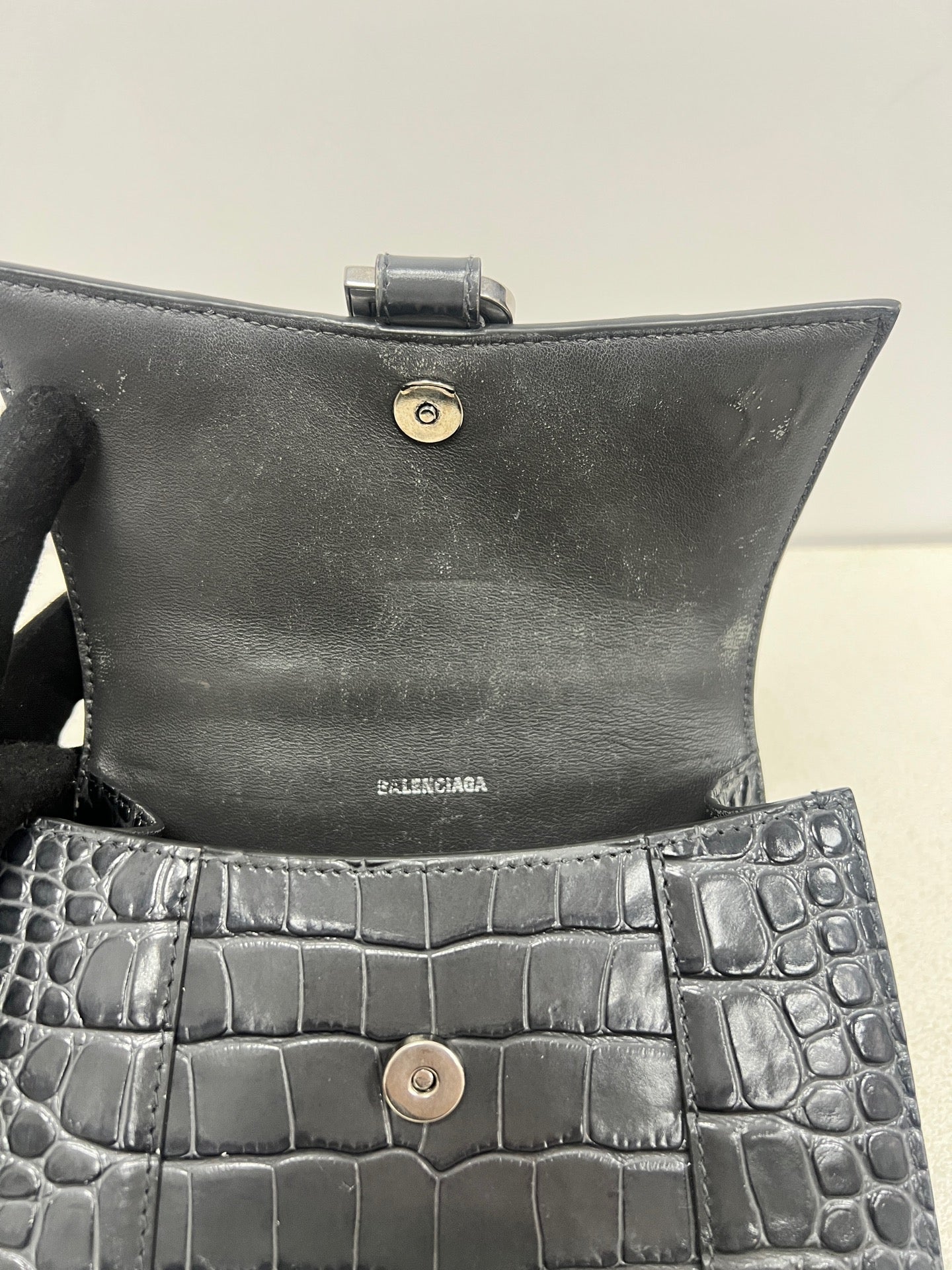 Balenciaga - Hourglass - Leather - Grey - (XS)