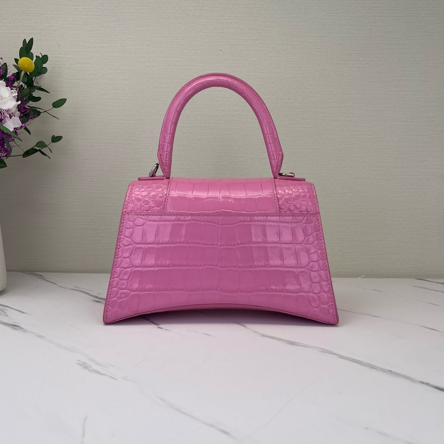 Balenciaga - Hourglass - Leather - Pink - (small)