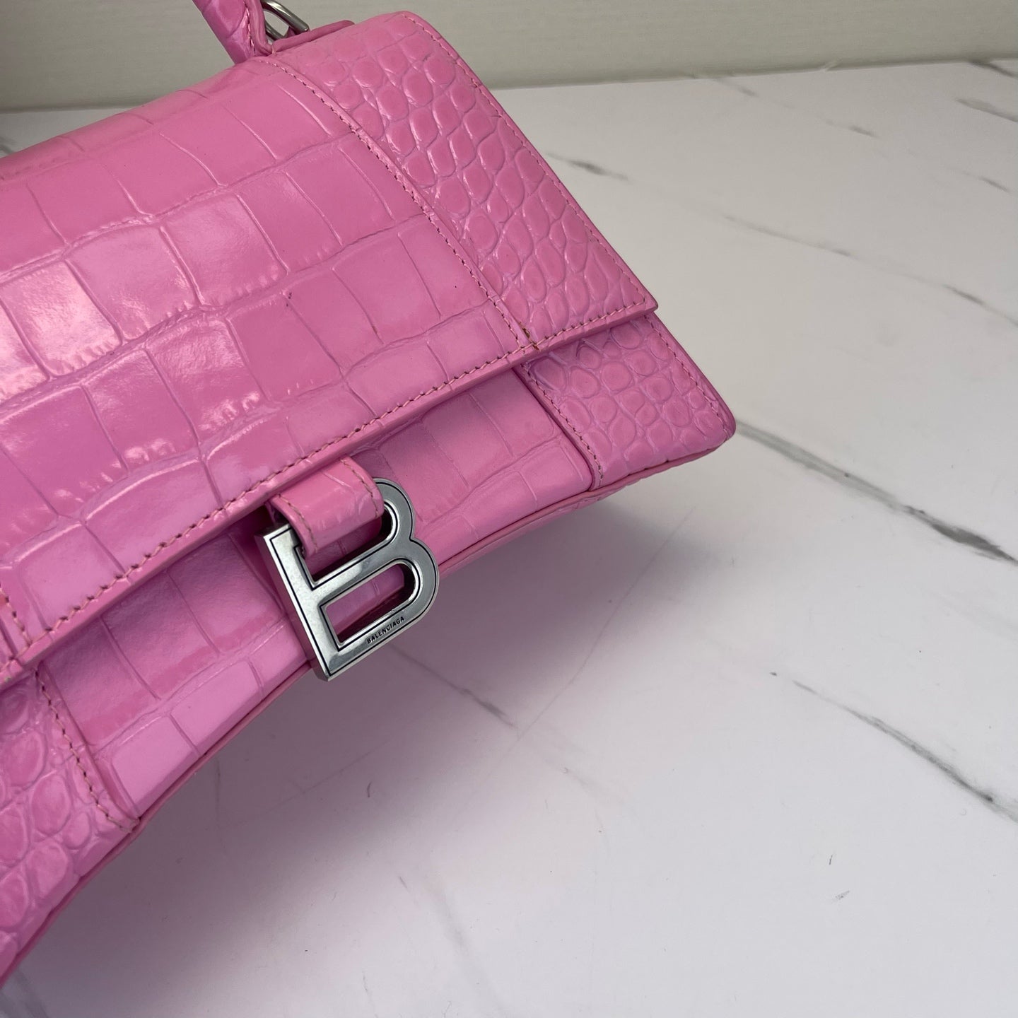 Balenciaga - Hourglass - Leather - Pink - (small)
