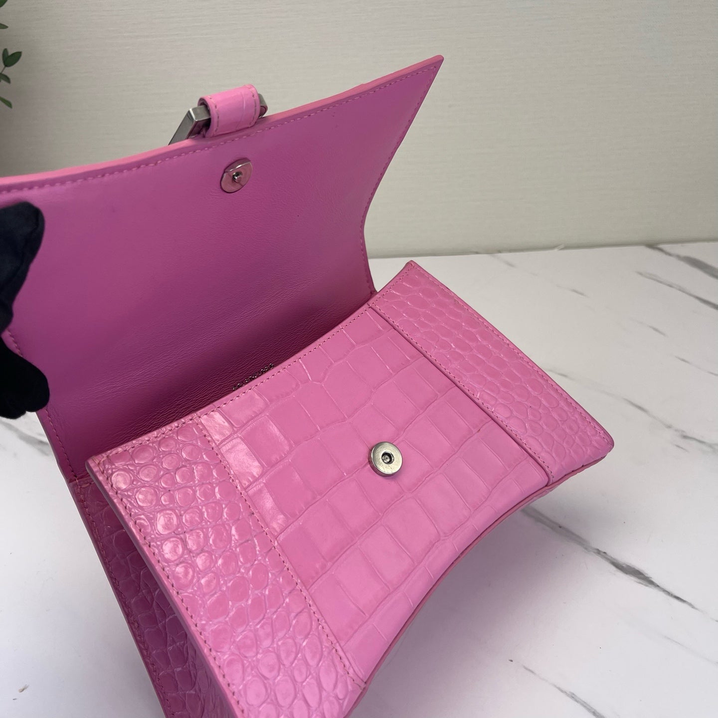 Balenciaga - Hourglass - Leather - Pink - (small)