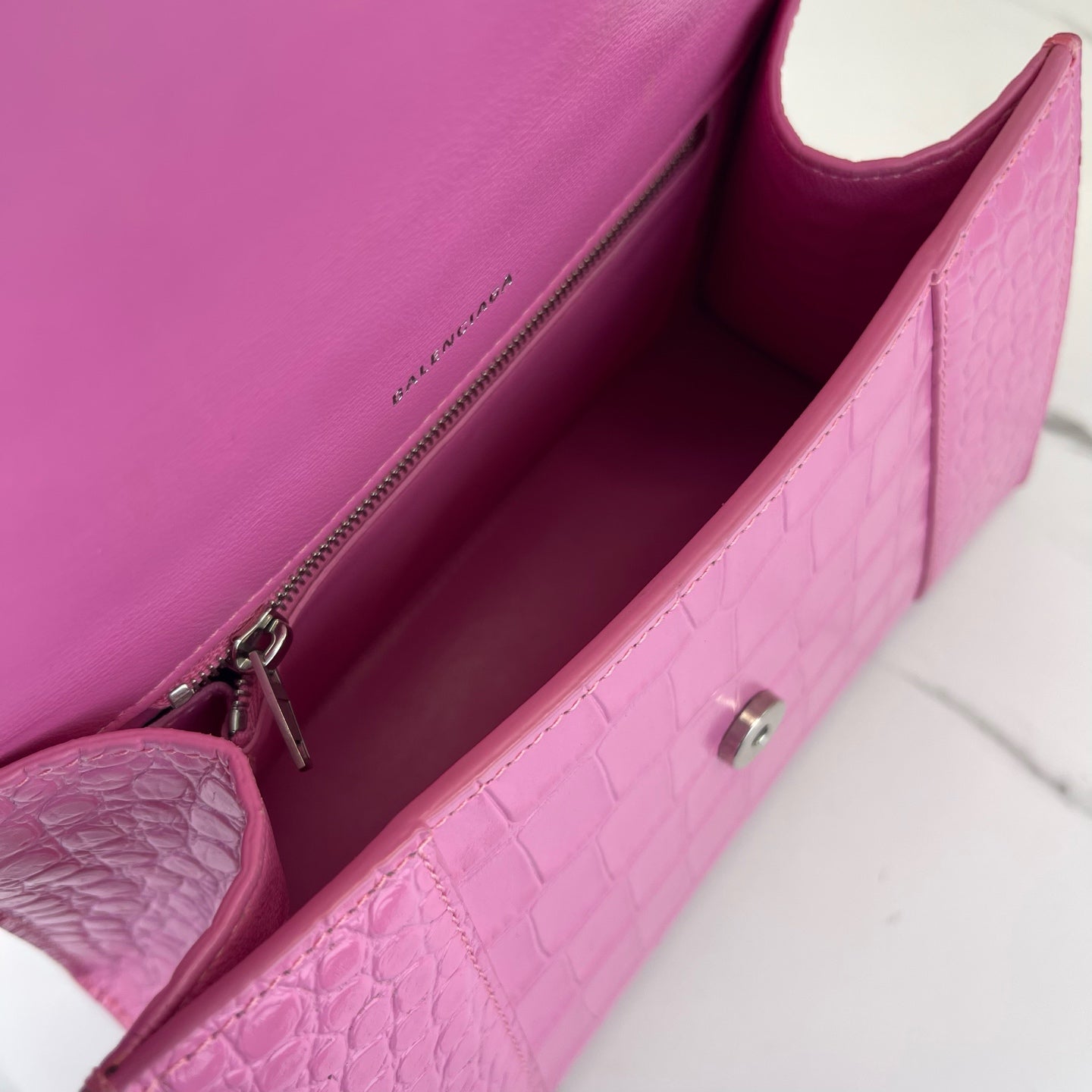 Balenciaga - Hourglass - Leather - Pink - (small)