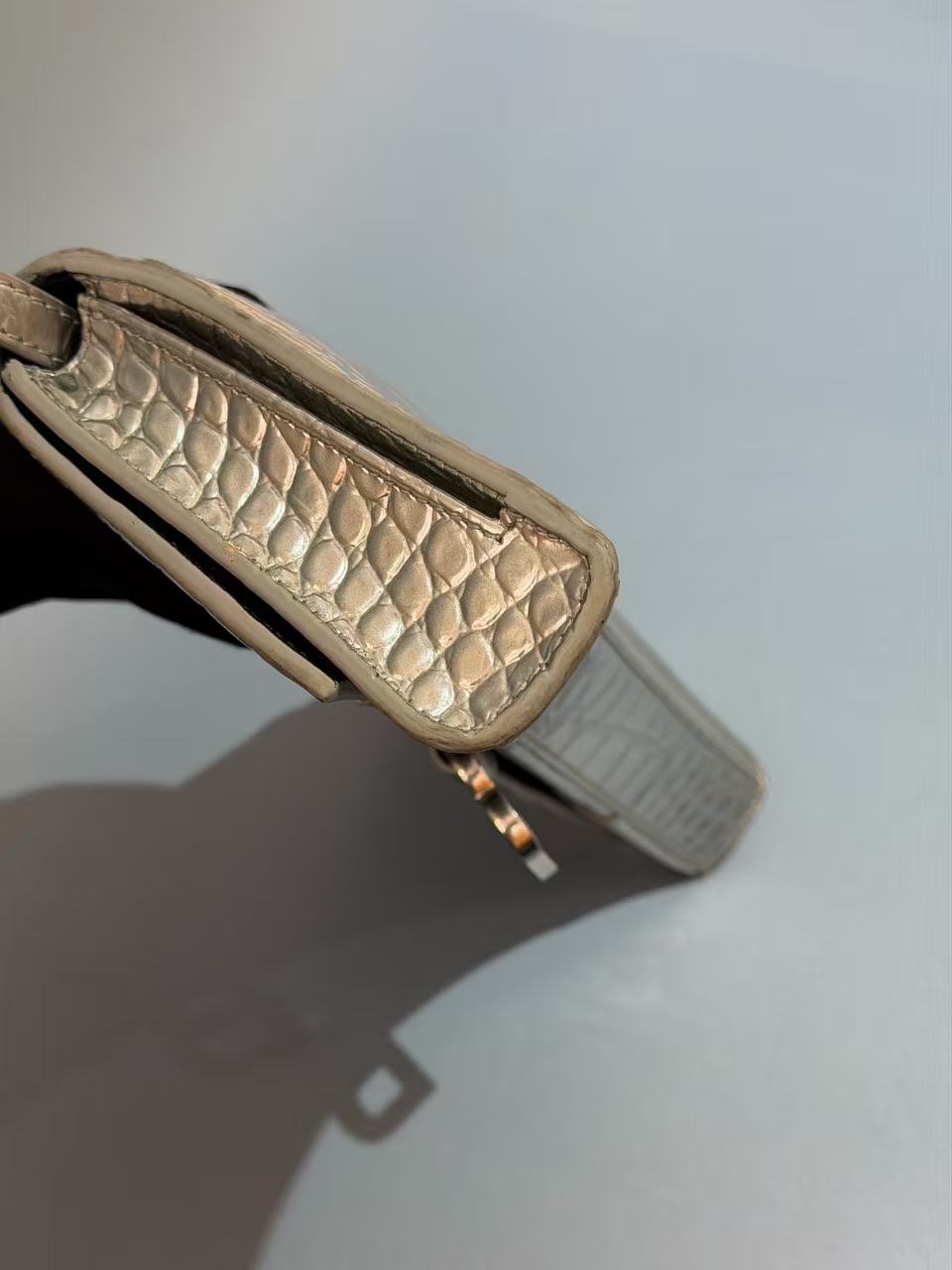 Balenciaga - Hourglass - Leather - Silver - (small)