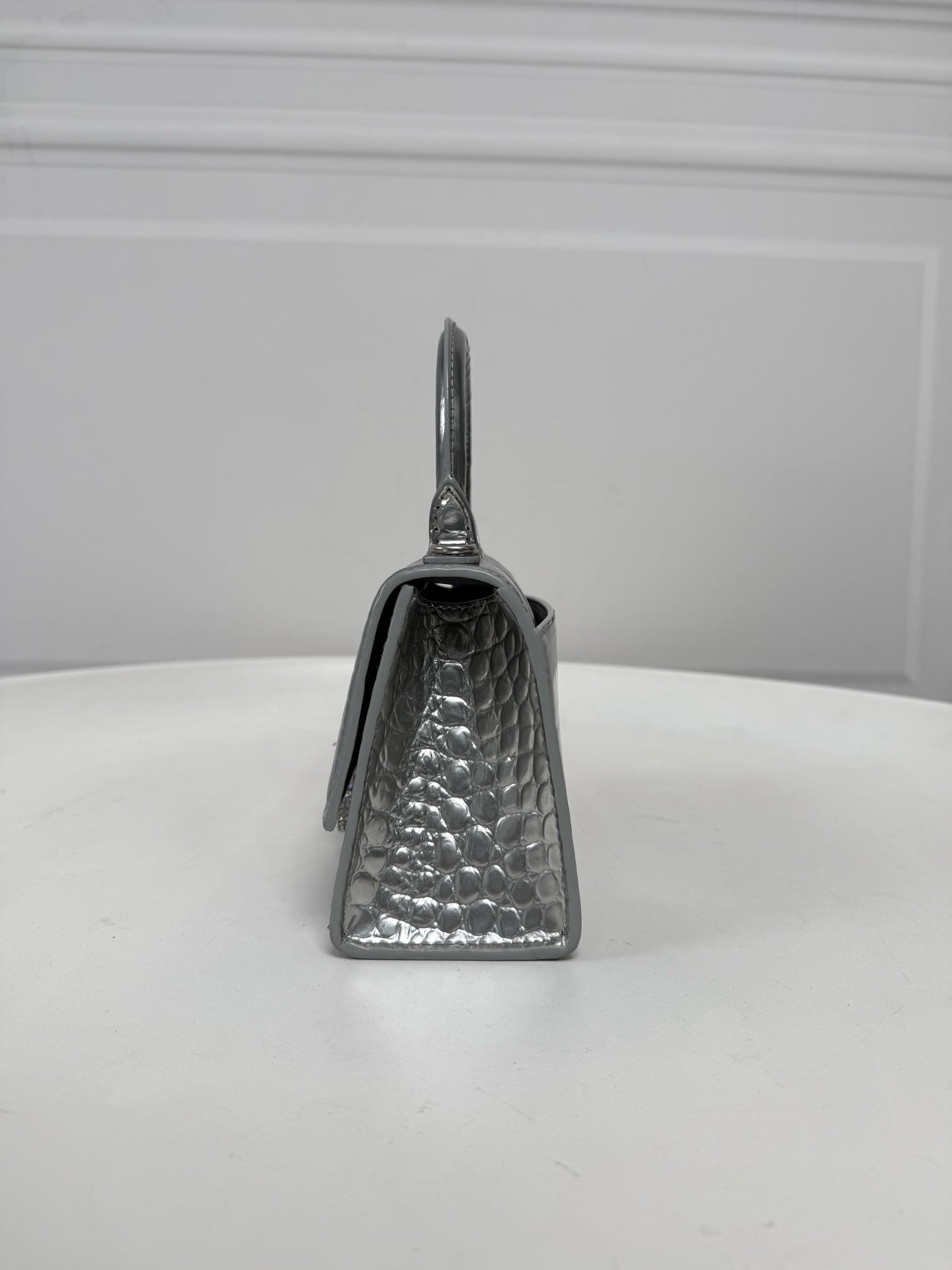 Balenciaga - Hourglass - Leather - Silver - (XS)