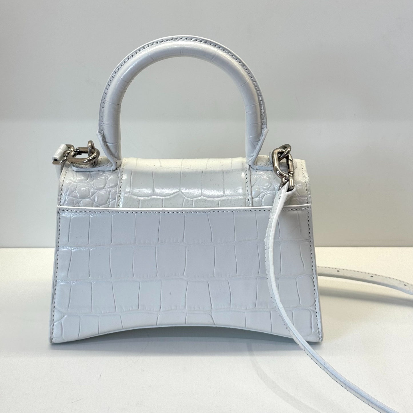 Balenciaga - Hourglass - Leather - White - (mini)