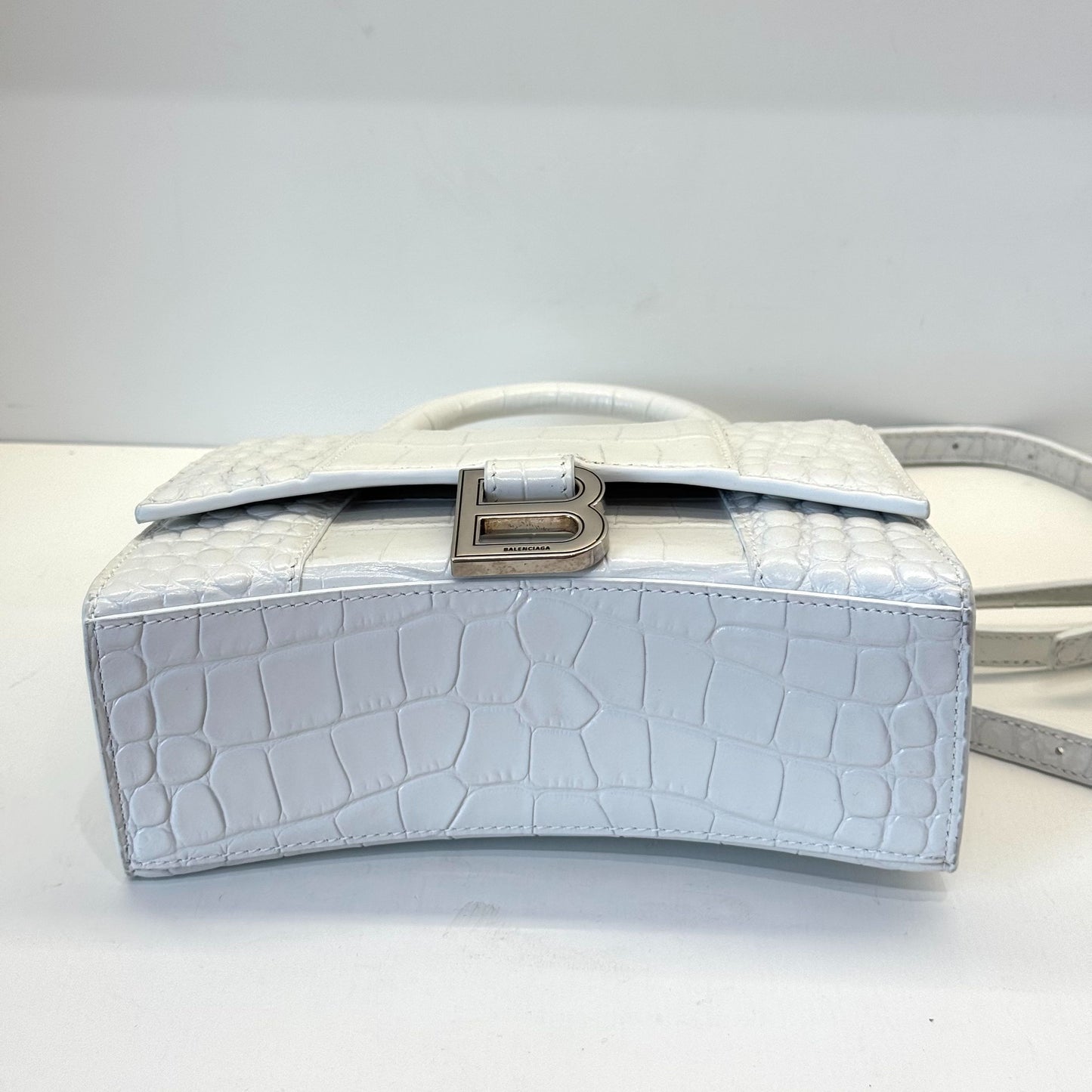 Balenciaga - Hourglass - Leather - White - (mini)
