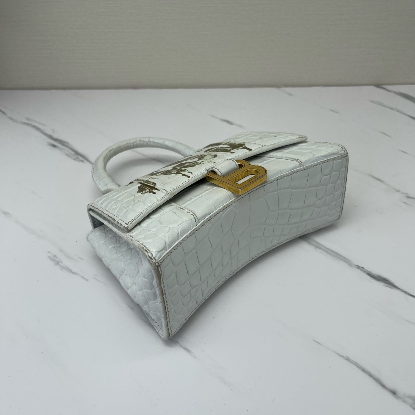 Balenciaga - Hourglass - Leather - White - (mini)