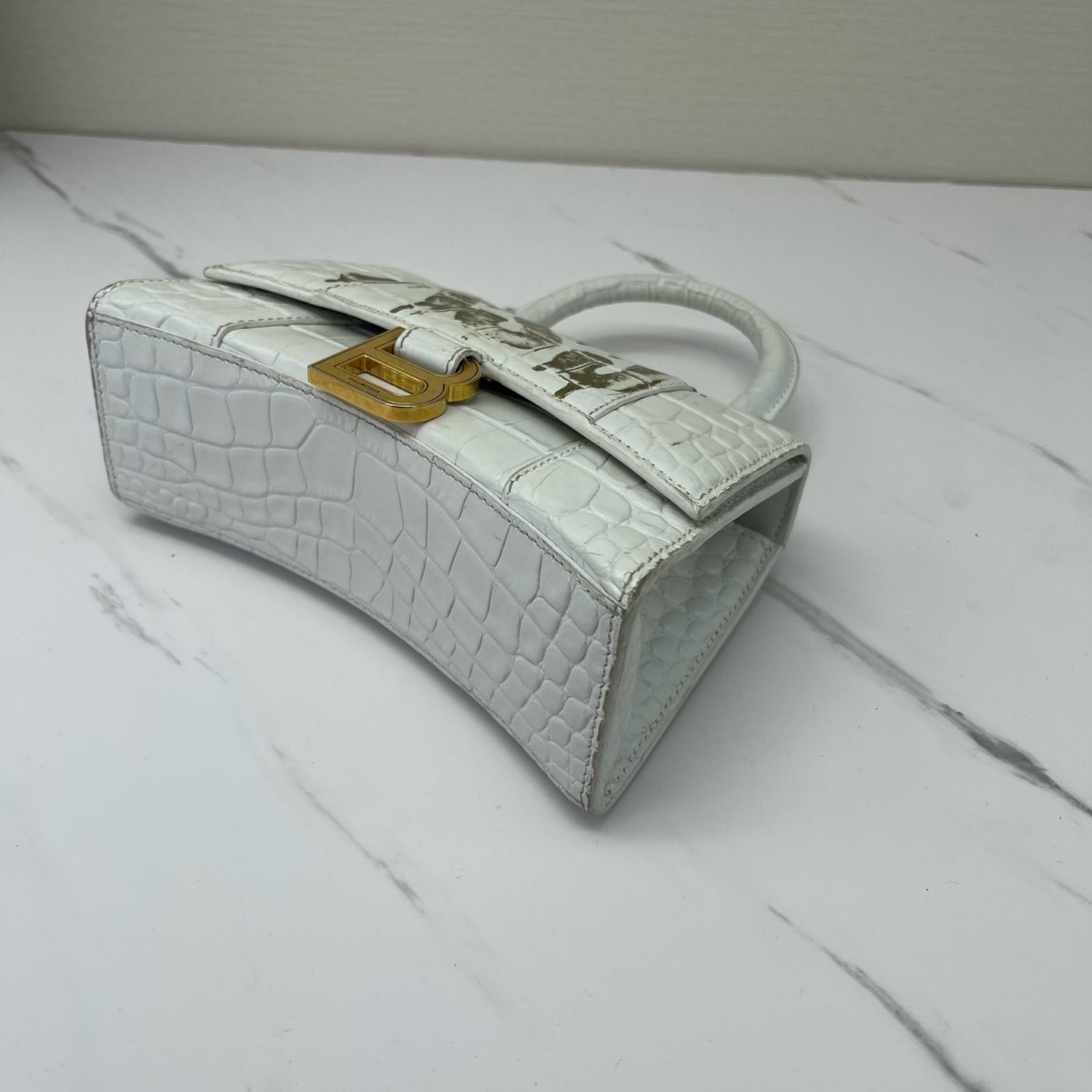 Balenciaga - Hourglass - Leather - White - (mini)