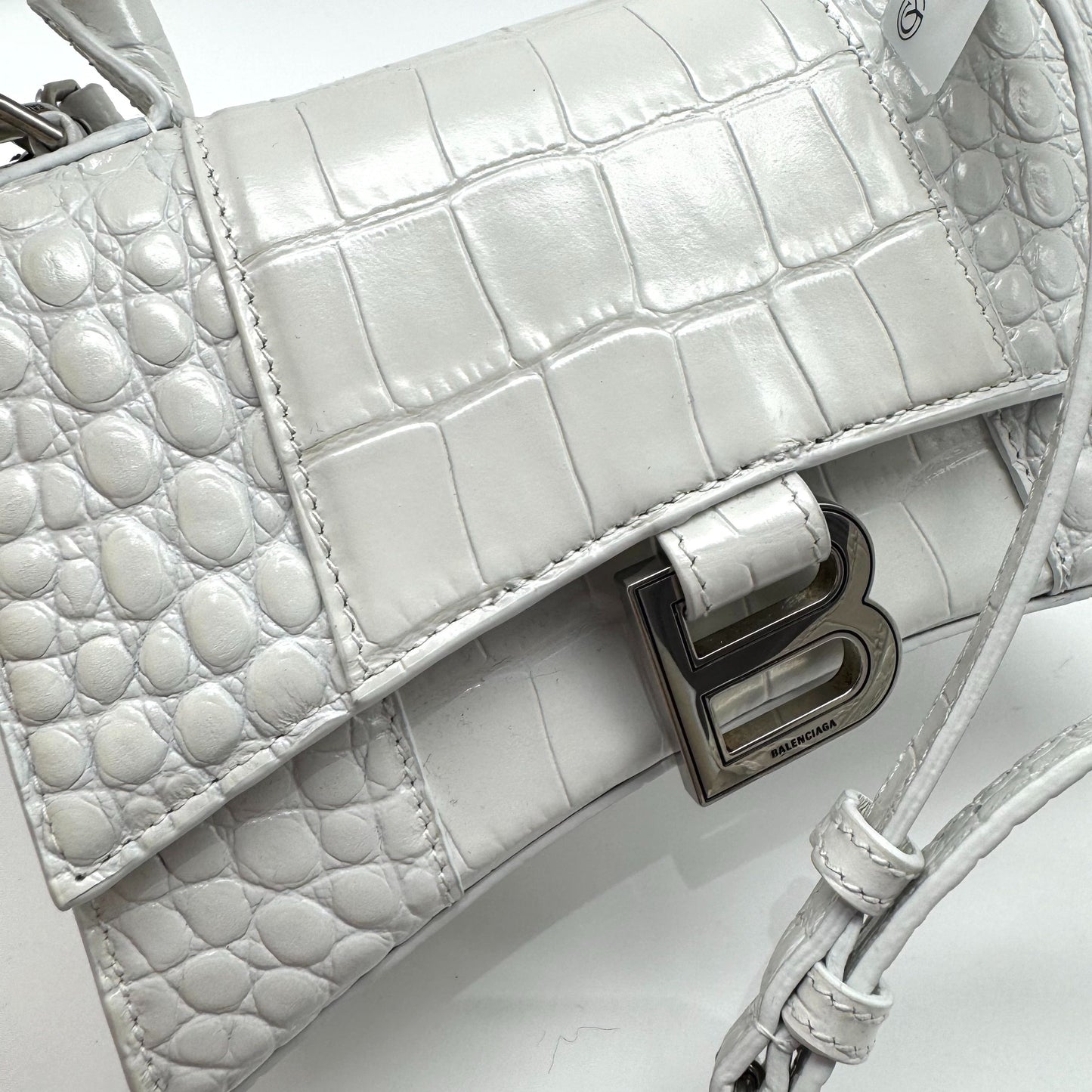 Balenciaga - Hourglass - Leather - White - (mini)