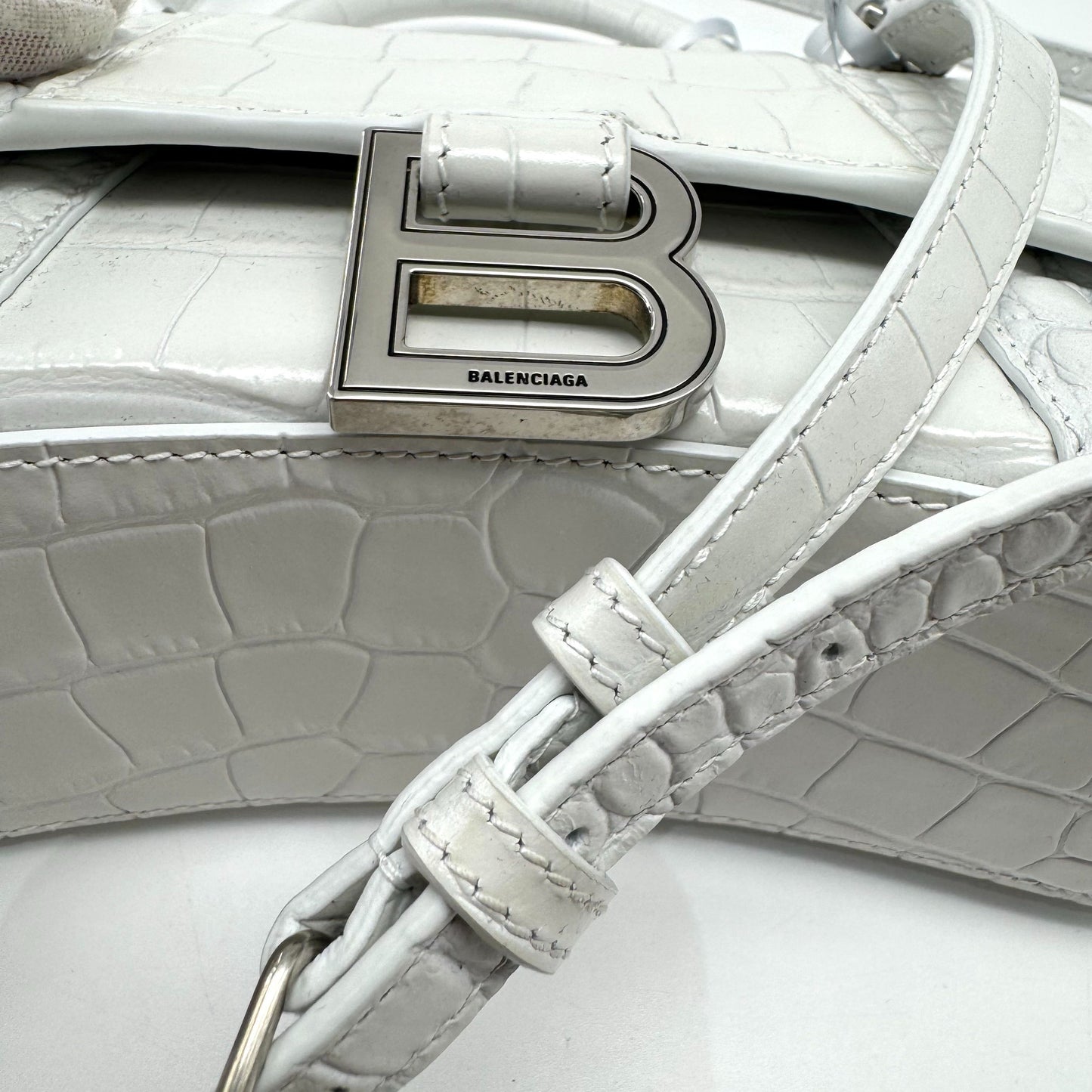 Balenciaga - Hourglass - Leather - White - (mini)