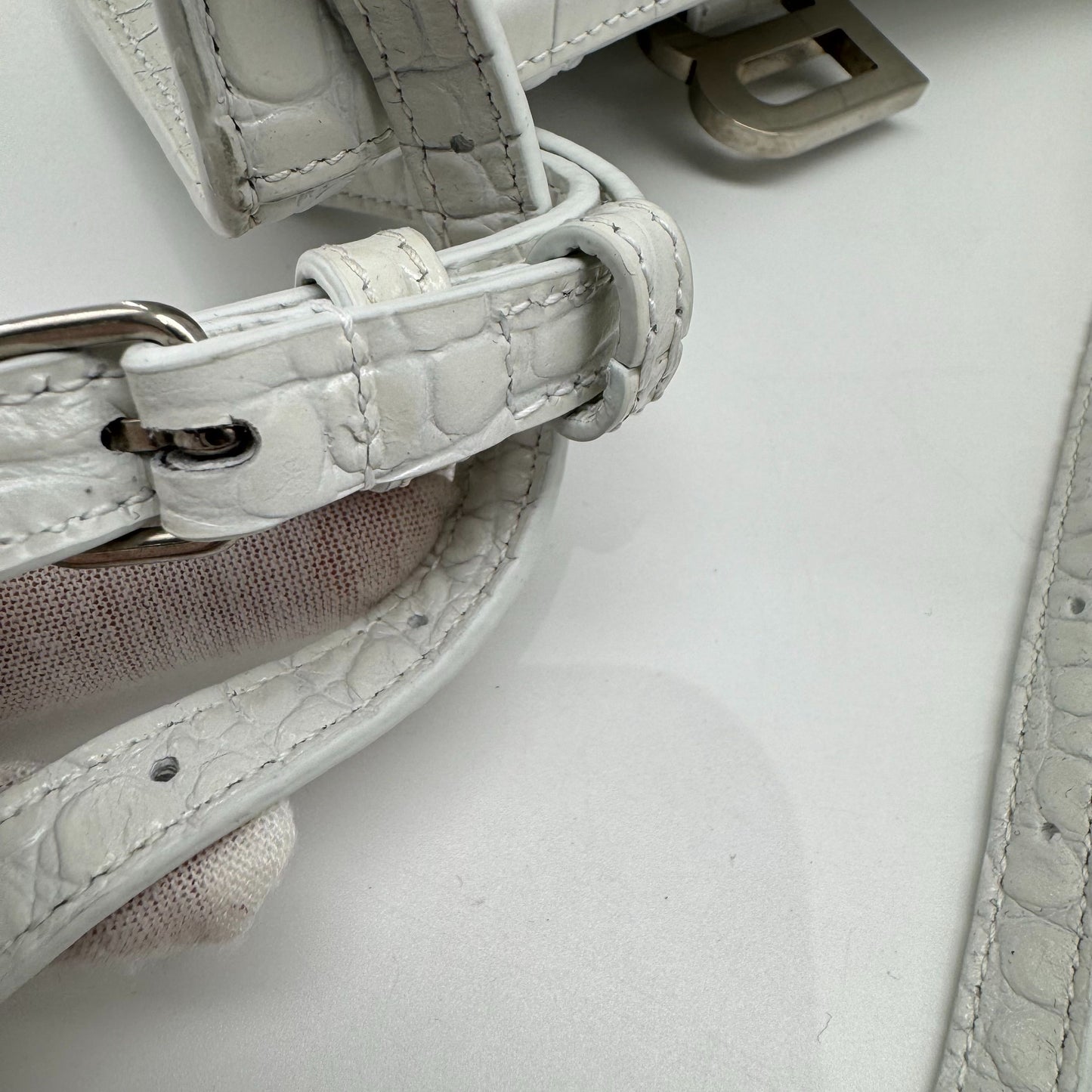 Balenciaga - Hourglass - Leather - White - (mini)