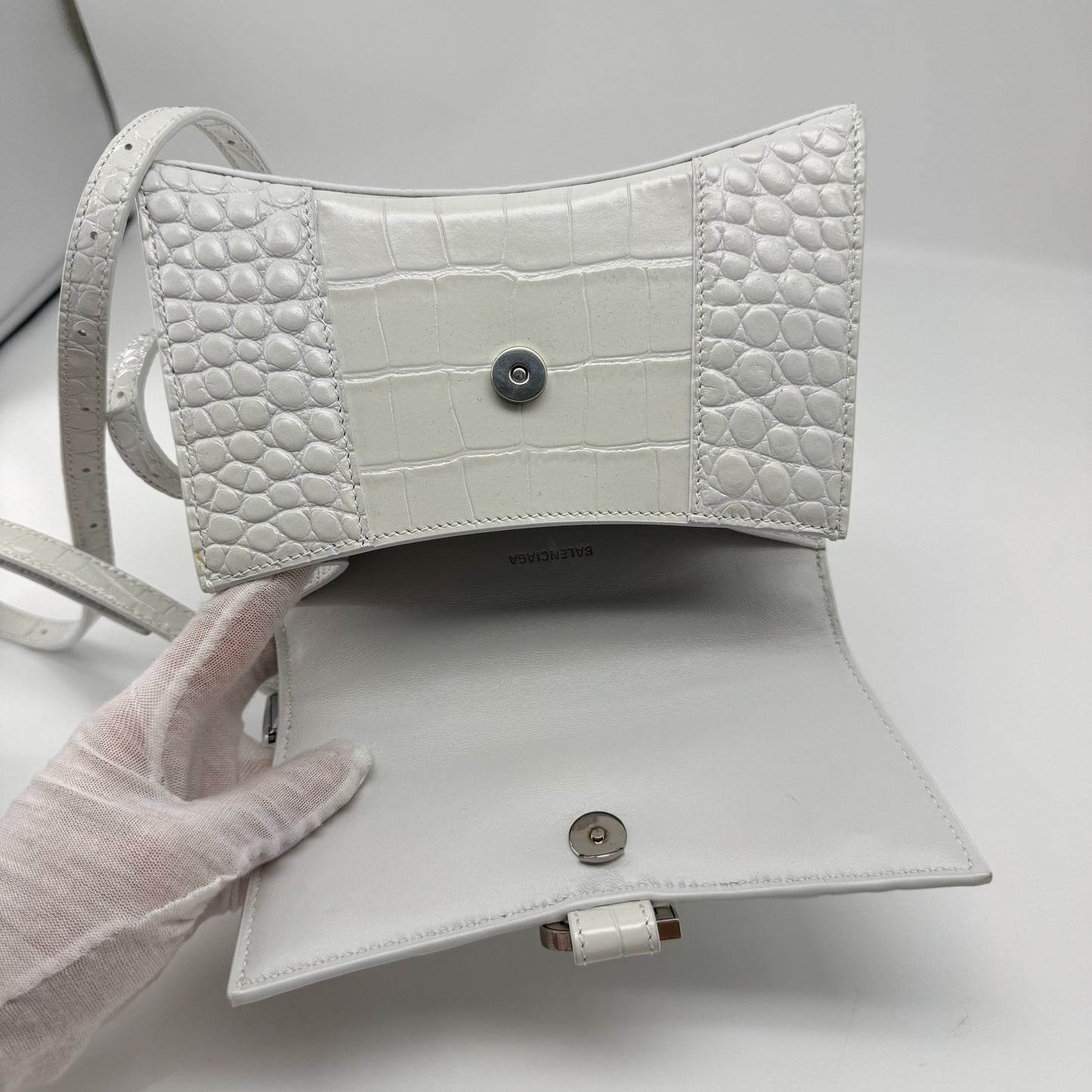 Balenciaga - Hourglass - Leather - White - (mini)