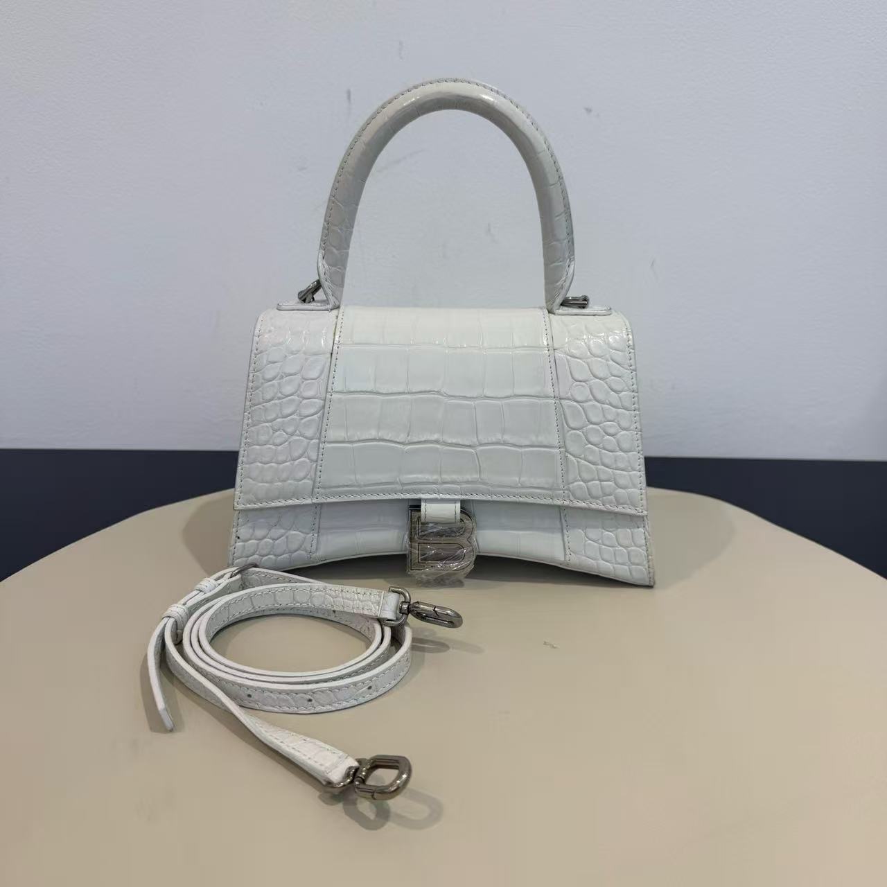 Balenciaga - Hourglass - Leather - White - (small)