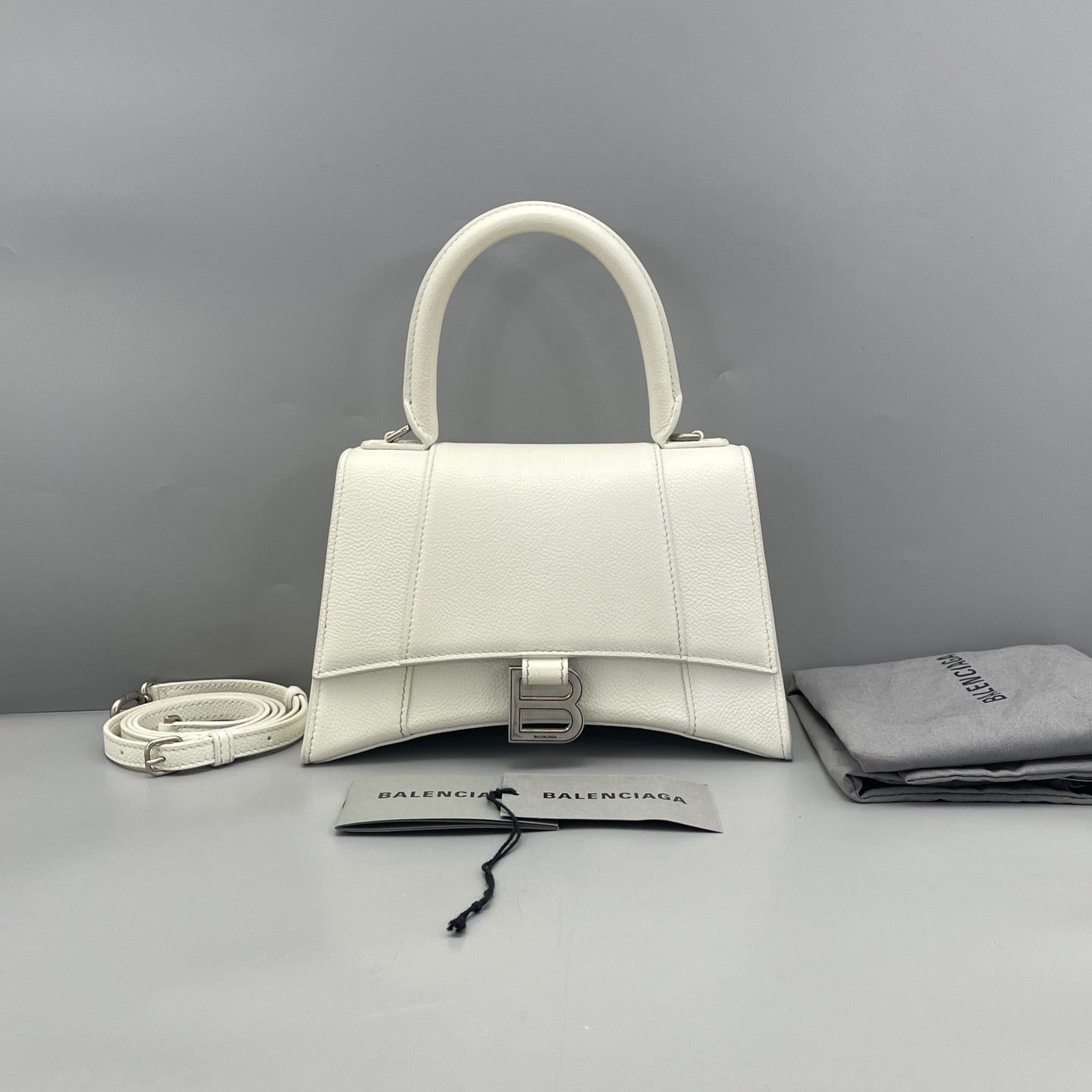 Balenciaga - Hourglass - Leather - White - (small)