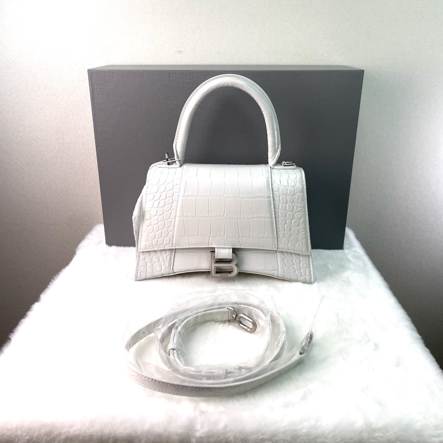 Balenciaga - Hourglass - Leather - White - (small)