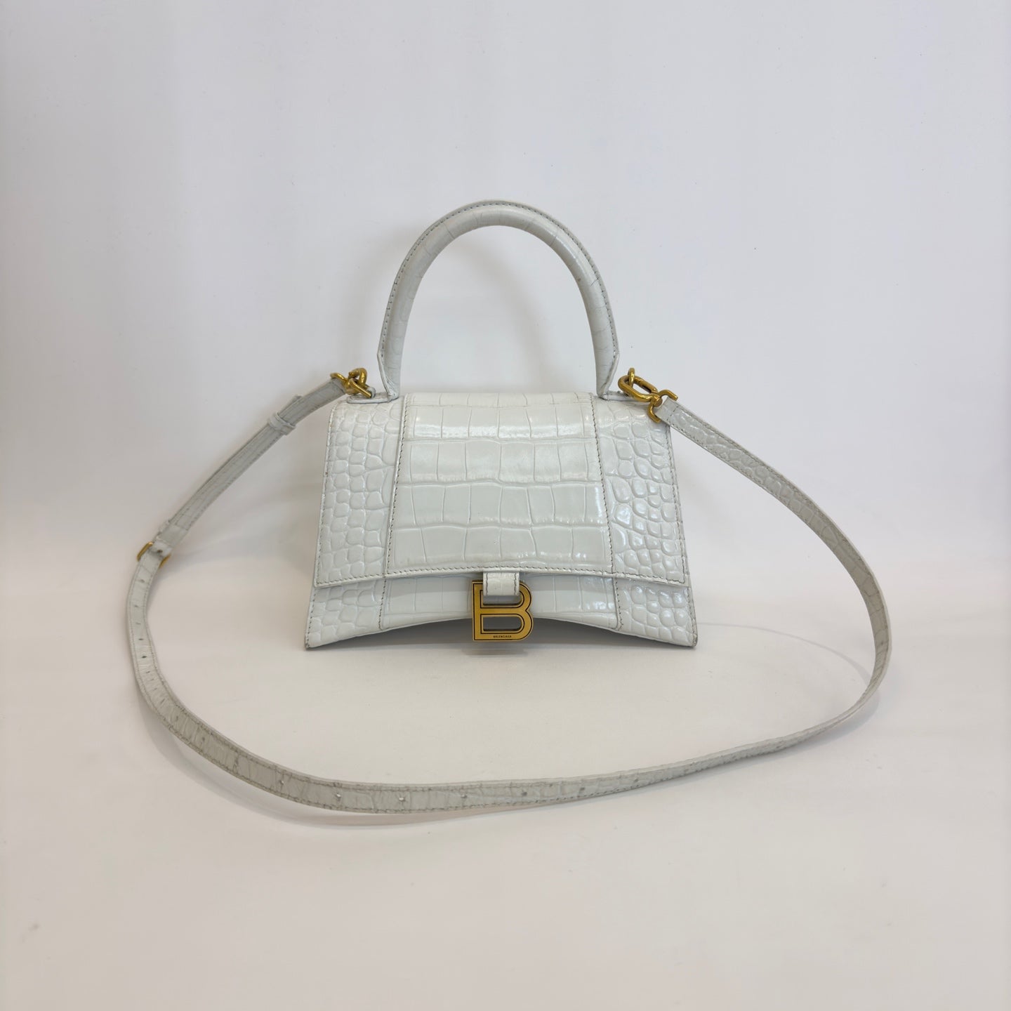 Balenciaga - Hourglass - Leather - White - (Small)
