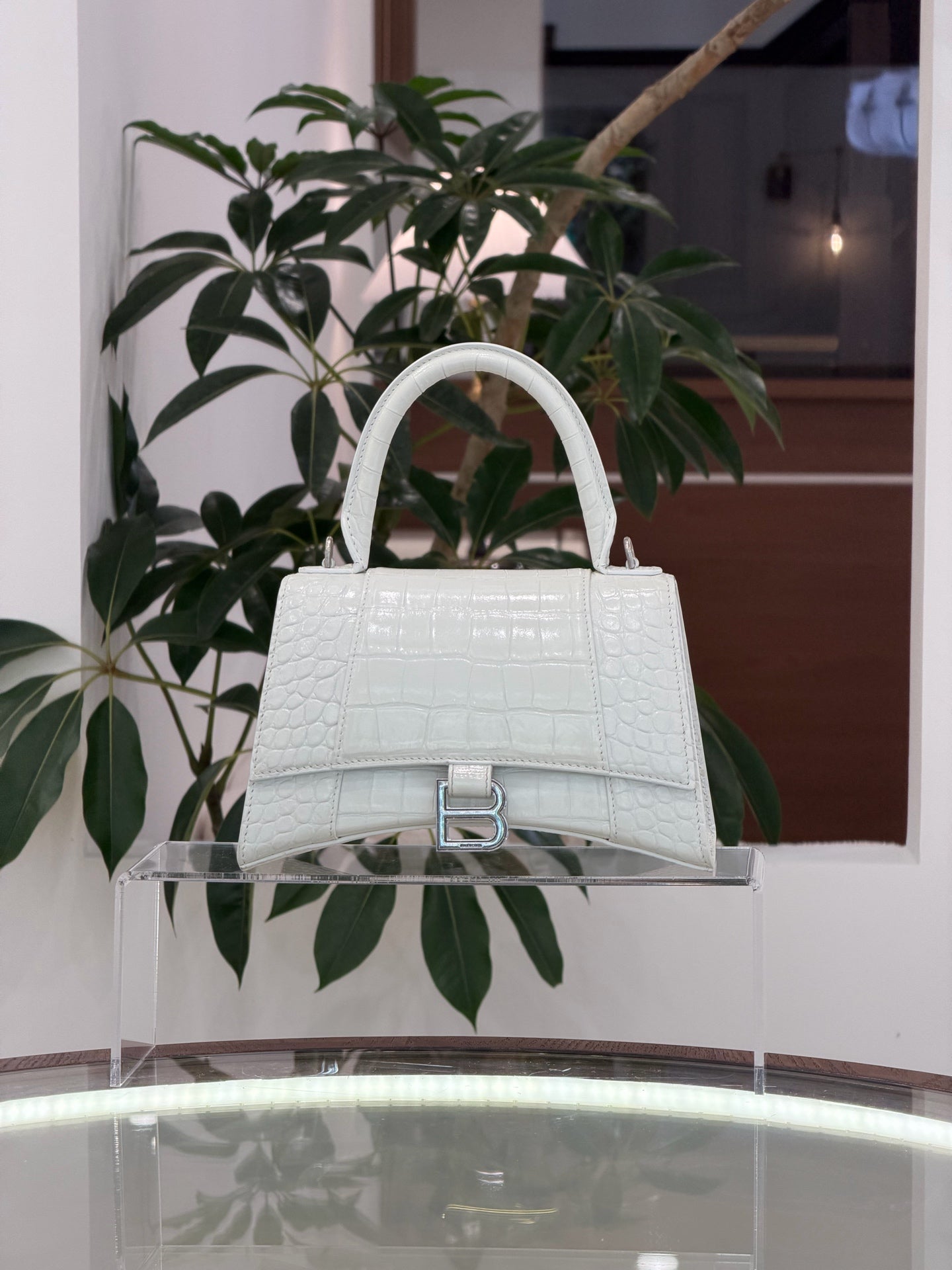 Balenciaga - Hourglass - Leather - White - (small)