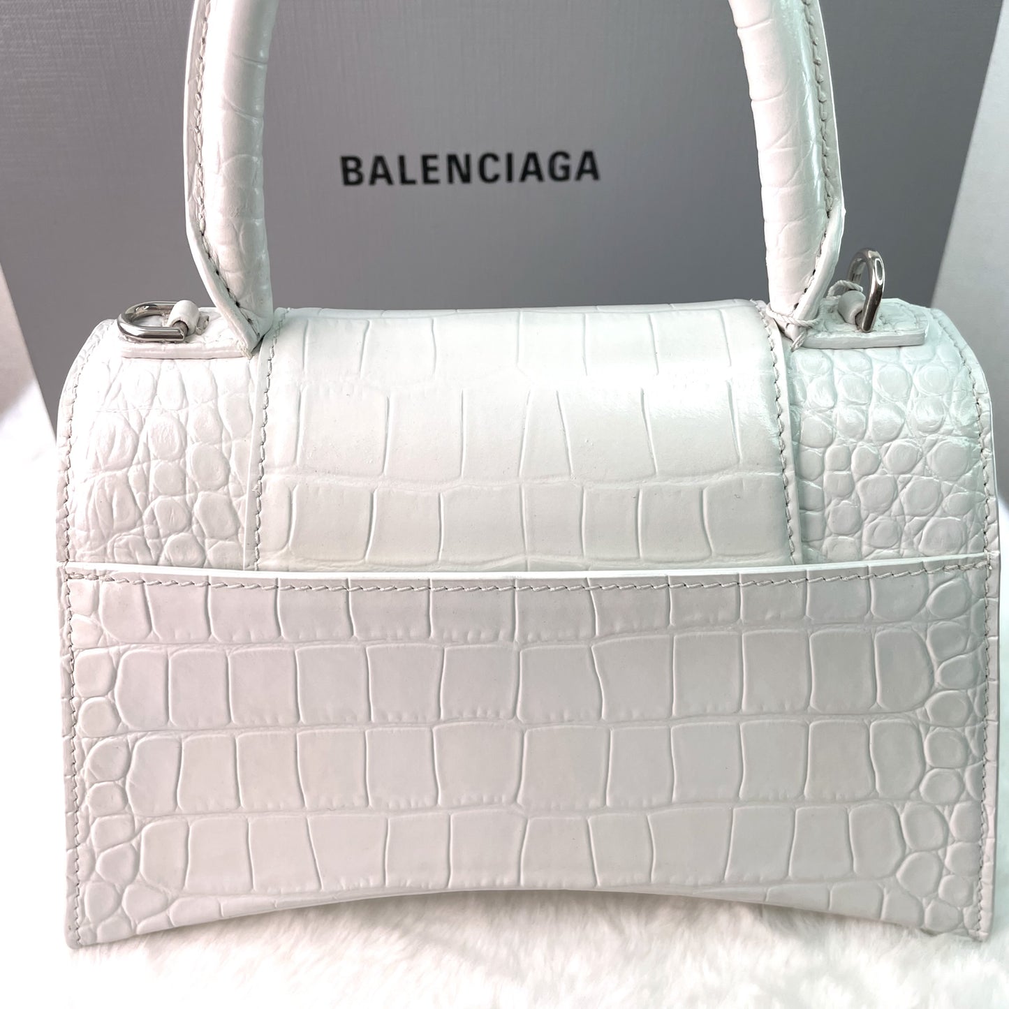 Balenciaga - Hourglass - Leather - White - (small)