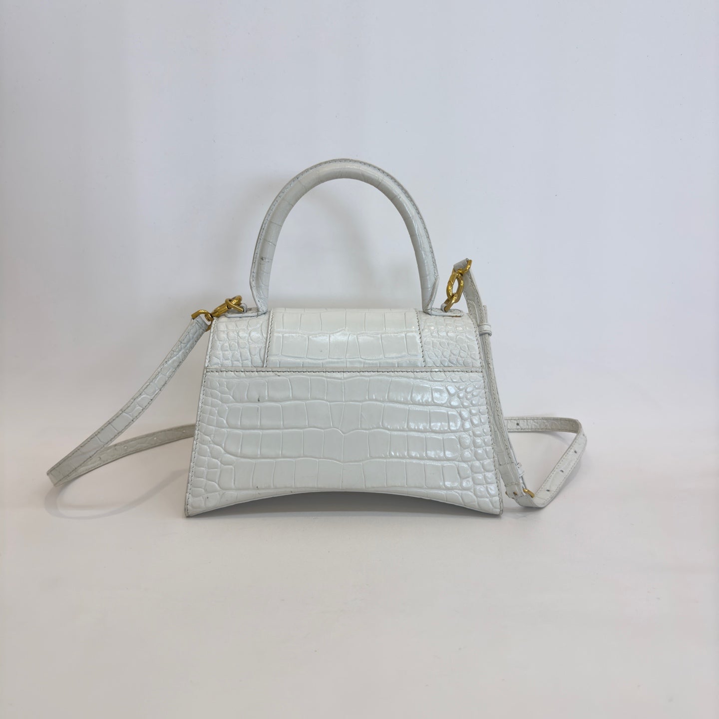 Balenciaga - Hourglass - Leather - White - (Small)