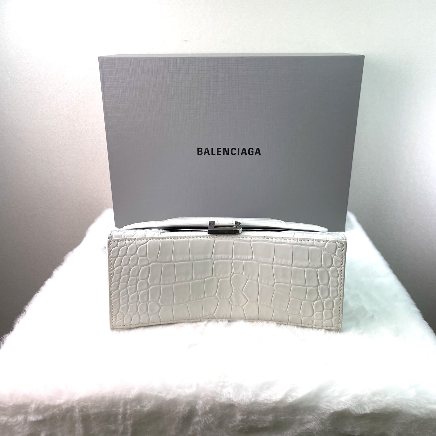 Balenciaga - Hourglass - Leather - White - (small)