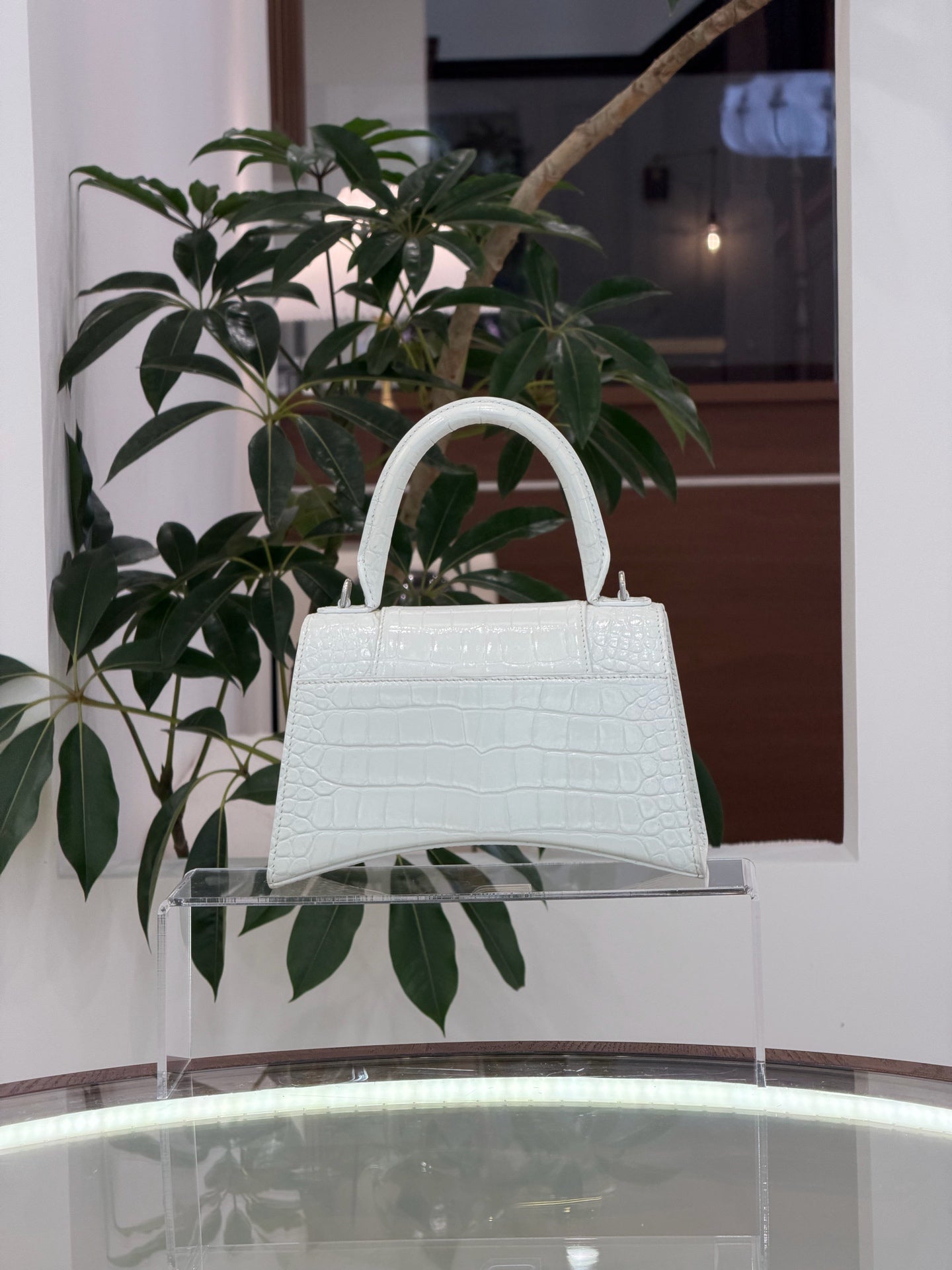 Balenciaga - Hourglass - Leather - White - (small)