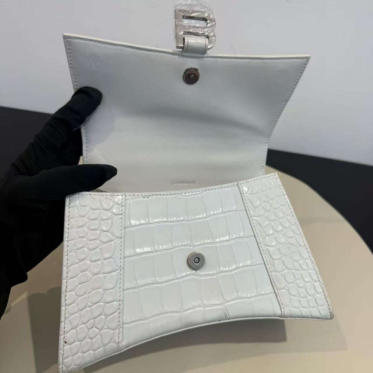 Balenciaga - Hourglass - Leather - White - (small)