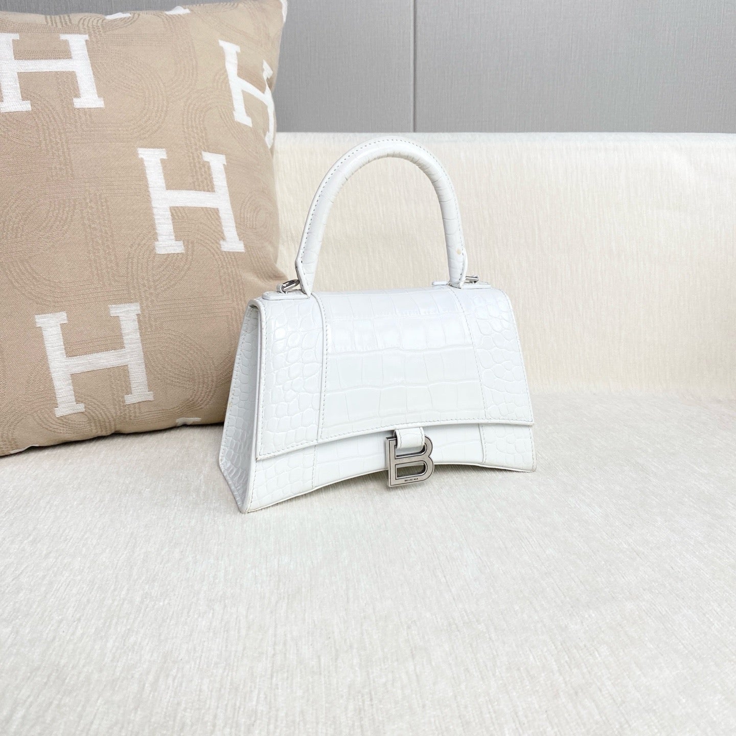 Balenciaga - Hourglass - Leather - White - (small)