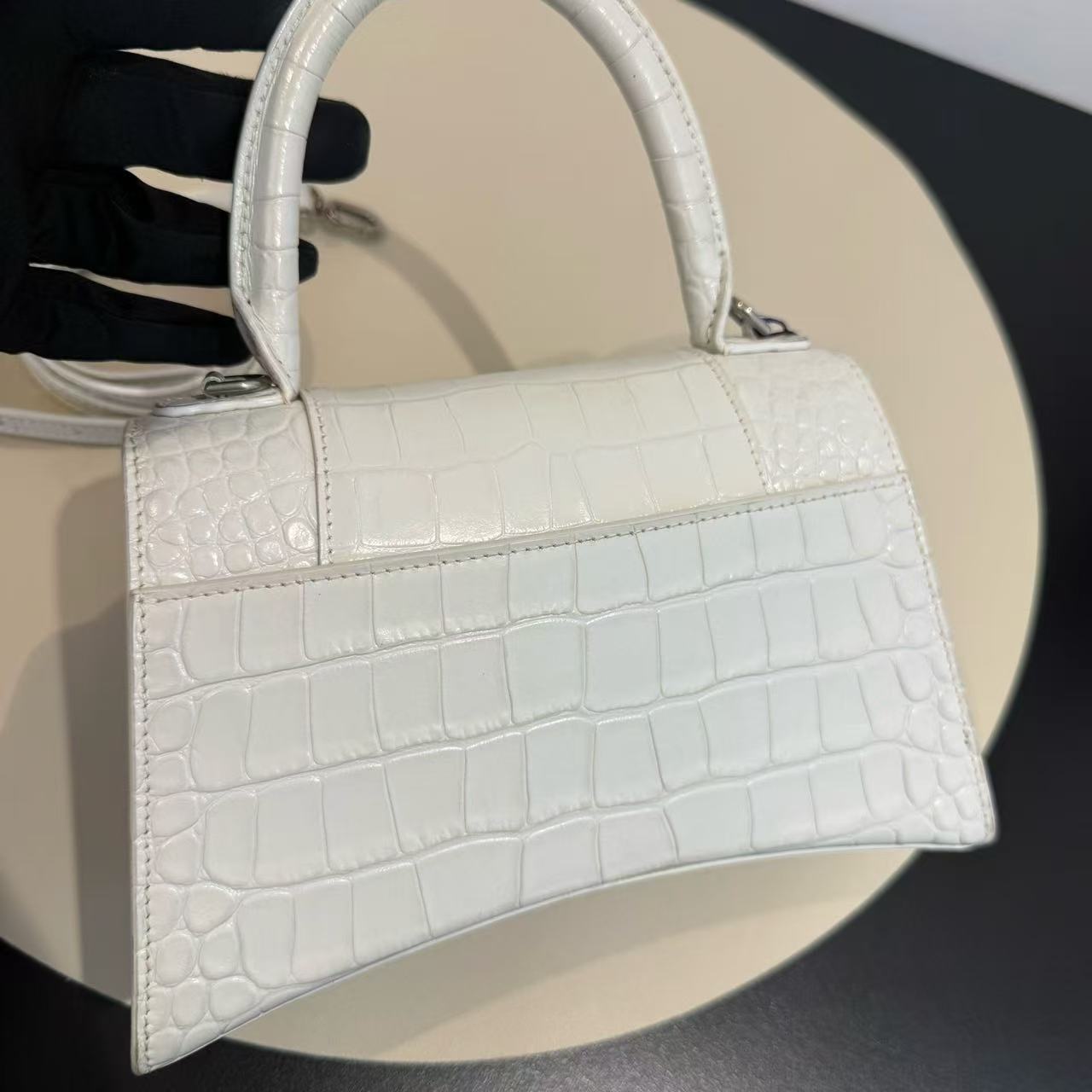 Balenciaga - Hourglass - Leather - White - (small)