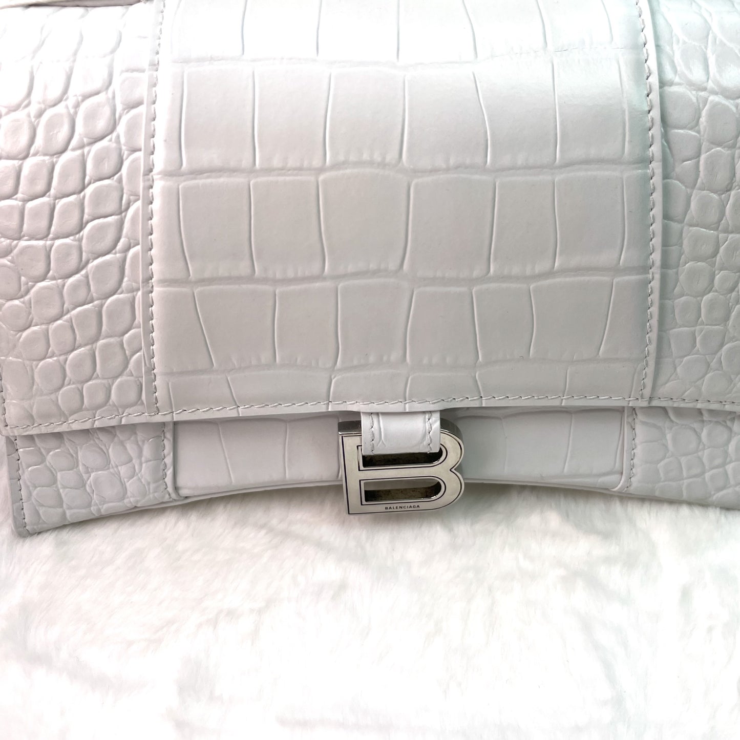 Balenciaga - Hourglass - Leather - White - (small)