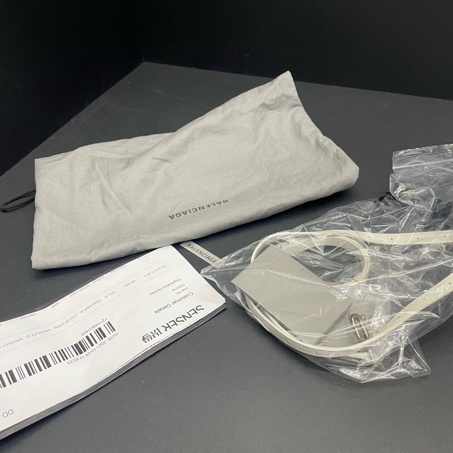 Balenciaga - Hourglass - Leather - White - (small)