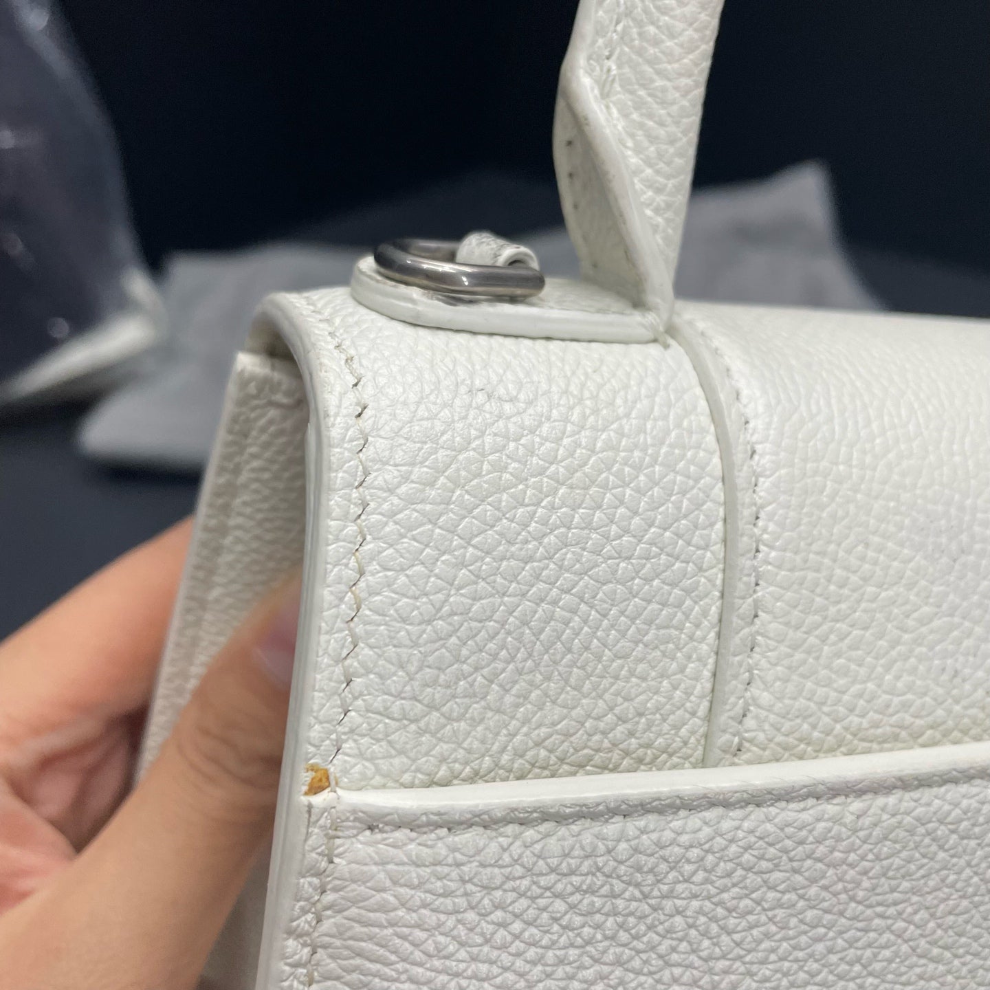 Balenciaga - Hourglass - Leather - White - (small)