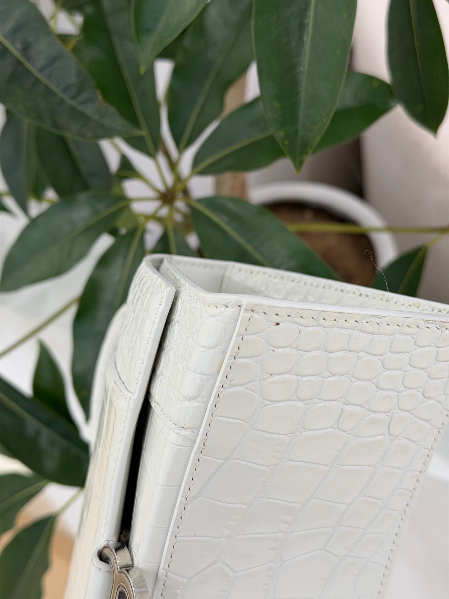 Balenciaga - Hourglass - Leather - White - (small)
