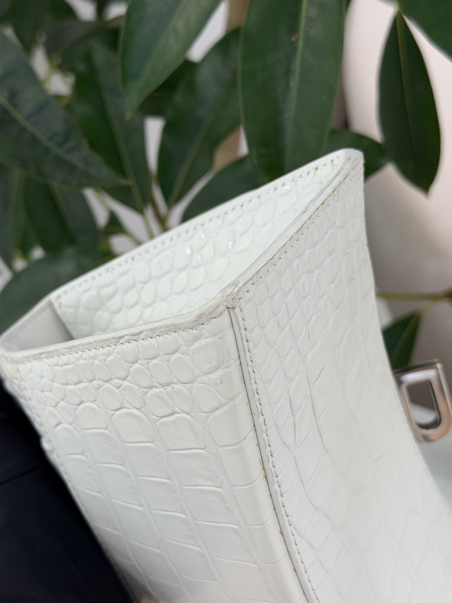 Balenciaga - Hourglass - Leather - White - (small)