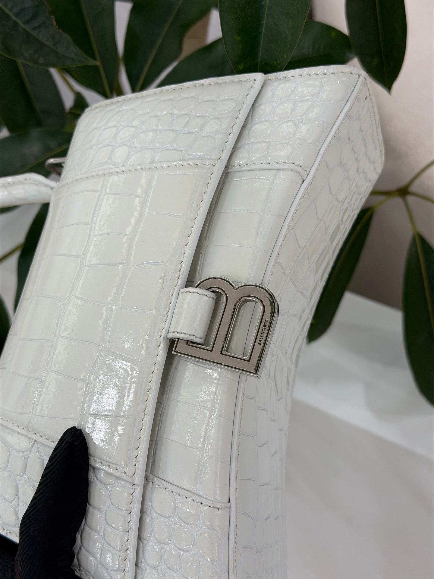 Balenciaga - Hourglass - Leather - White - (small)