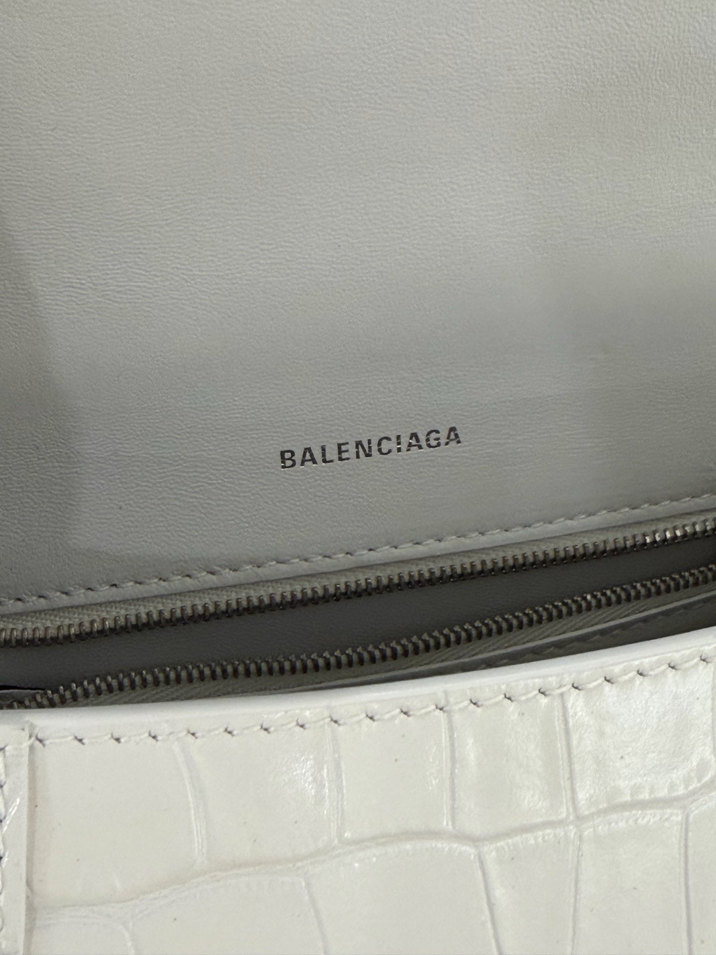 Balenciaga - Hourglass - Leather - White - (small)
