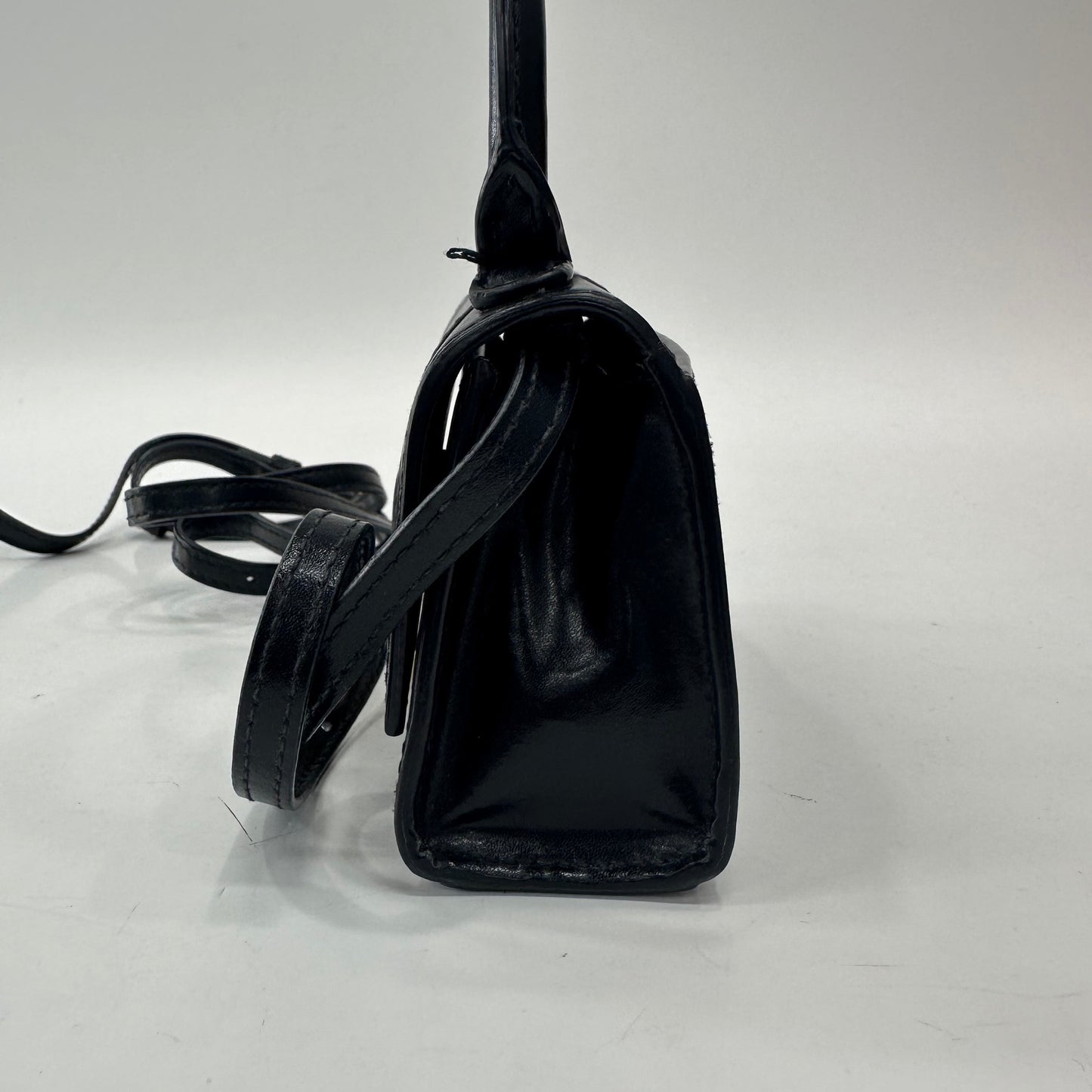 Balenciaga - Hourglass Mini - Smooth cowhide leather - Black - (mini)