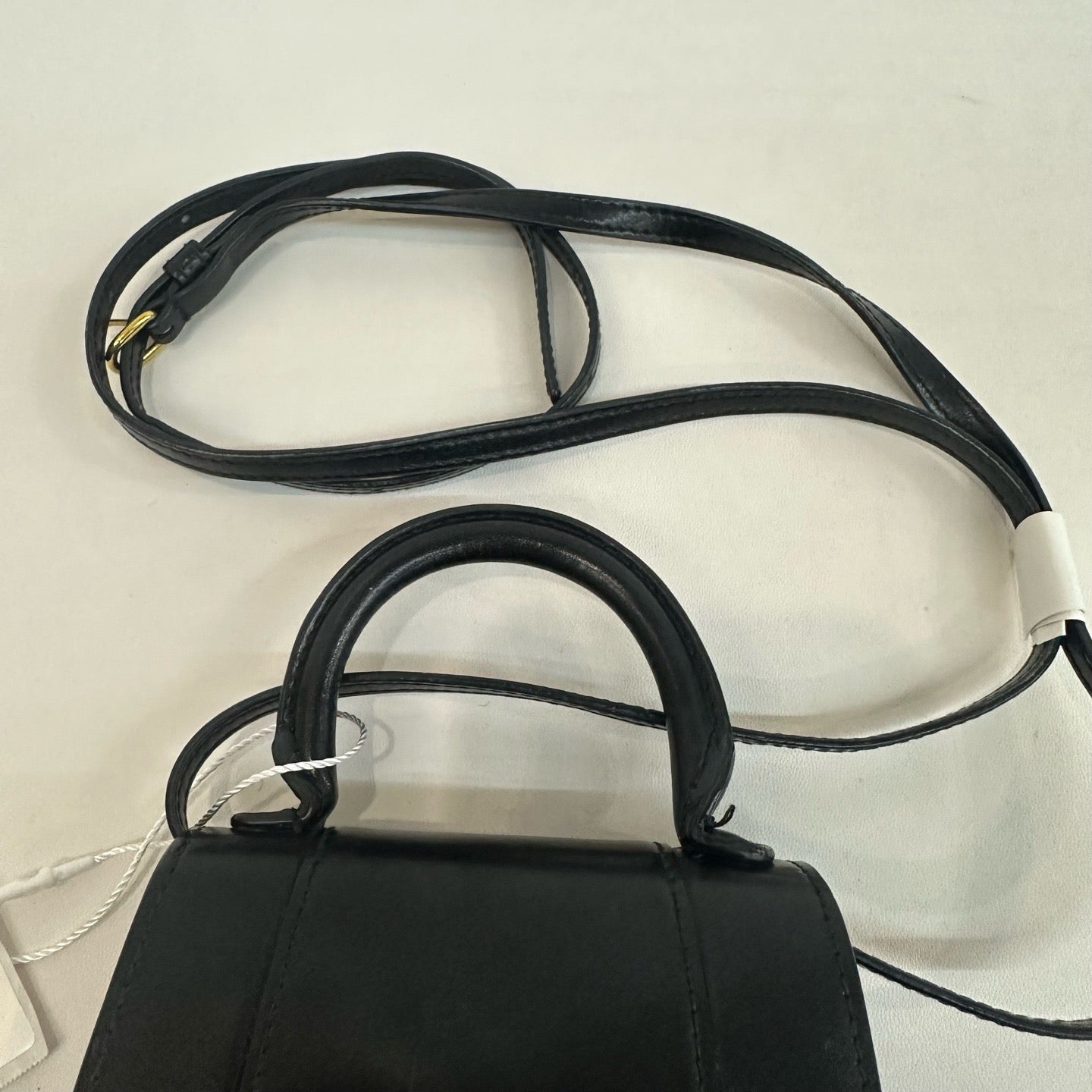 Balenciaga - Hourglass Mini - Smooth cowhide leather - Black - (mini)