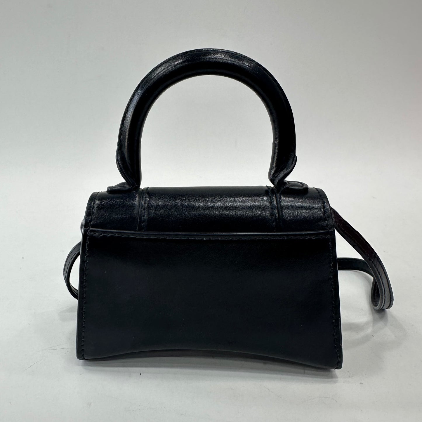 Balenciaga - Hourglass Mini - Smooth cowhide leather - Black - (mini)