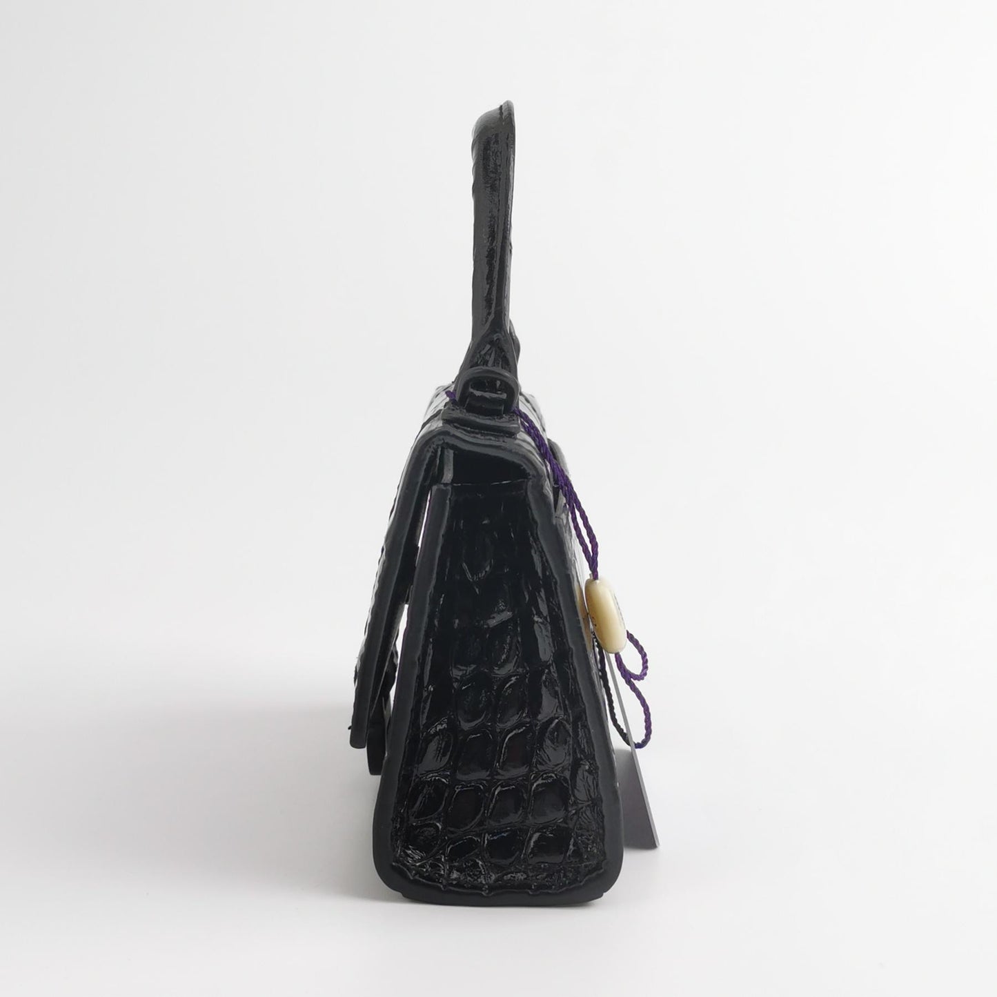 Balenciaga - Hourglass - Patent leather - Black - (mini)