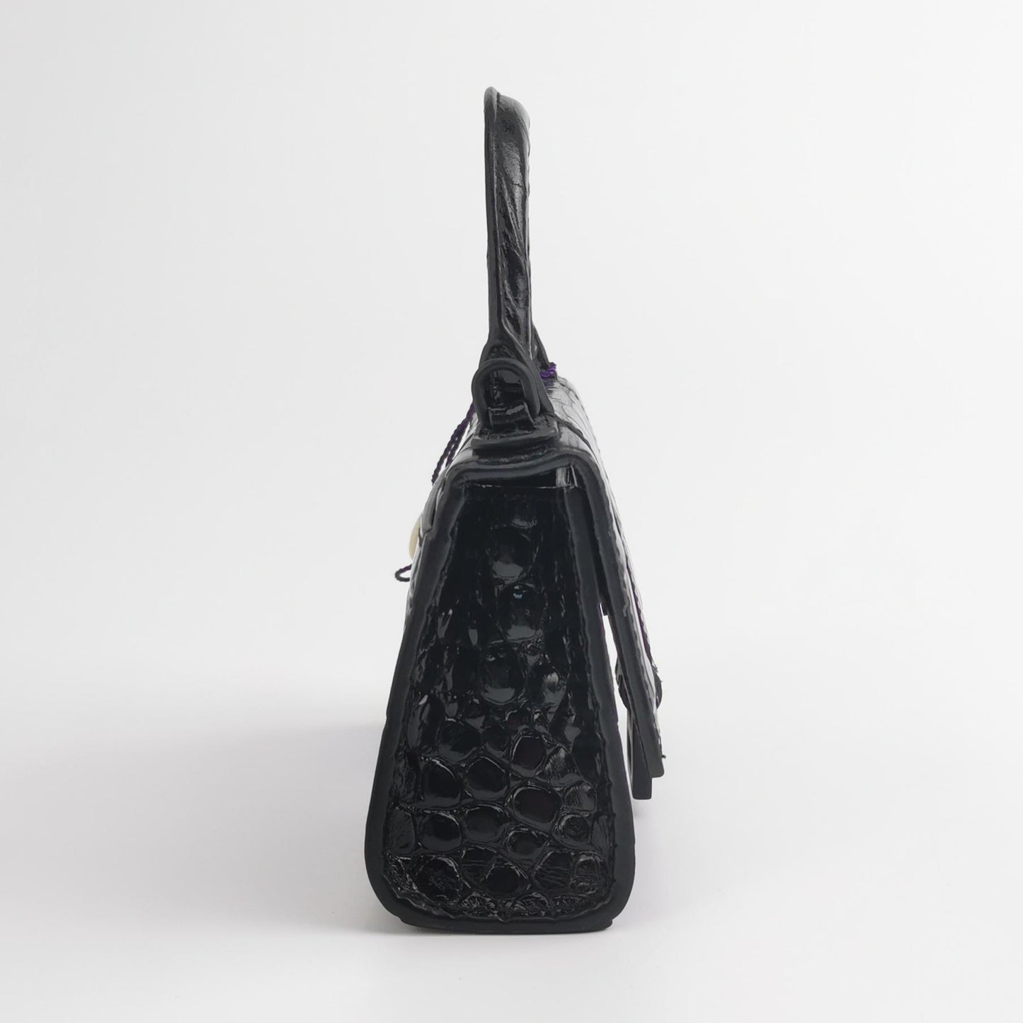 Balenciaga - Hourglass - Patent leather - Black - (mini)
