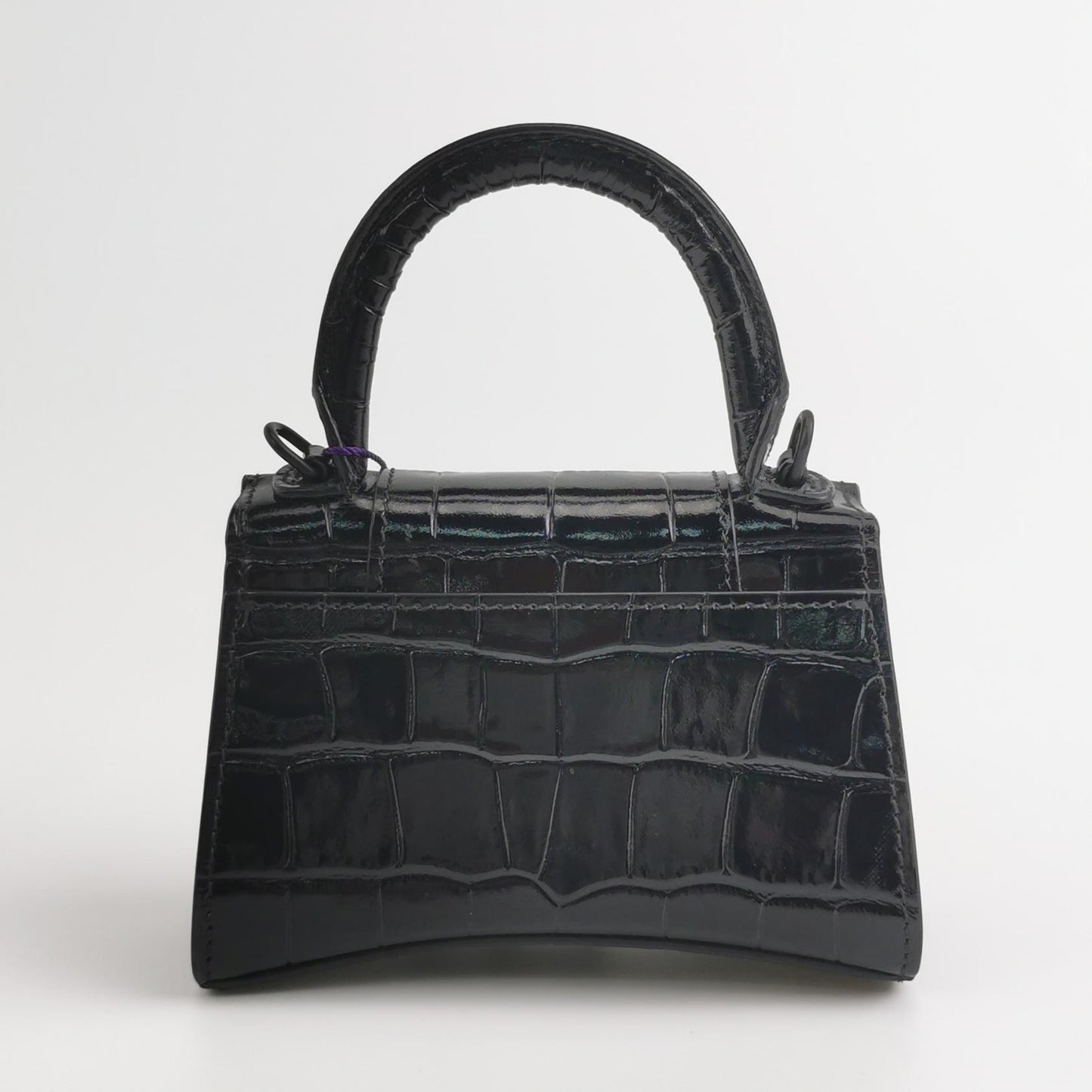 Balenciaga - Hourglass - Patent leather - Black - (mini)