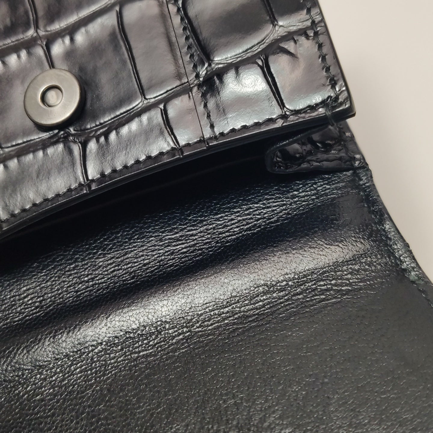 Balenciaga - Hourglass - Patent leather - Black - (mini)