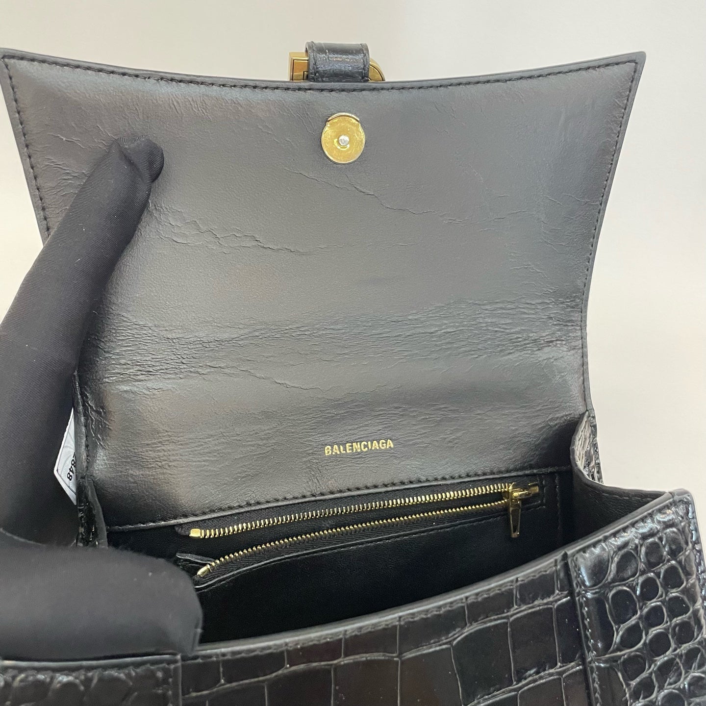 Balenciaga - Hourglass - Patent leather - Black - (Small)